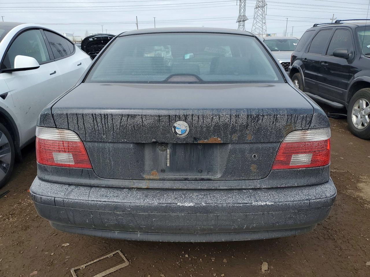 2002 Bmw 530 I Automatic Black vin: WBADT63482CH87548