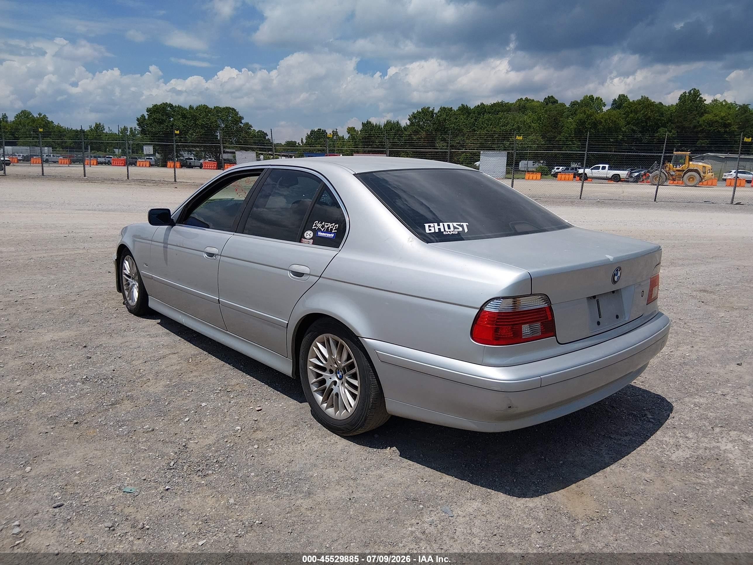 2002 Bmw 5 Series 530ia Silver vin: WBADT63482CH89073