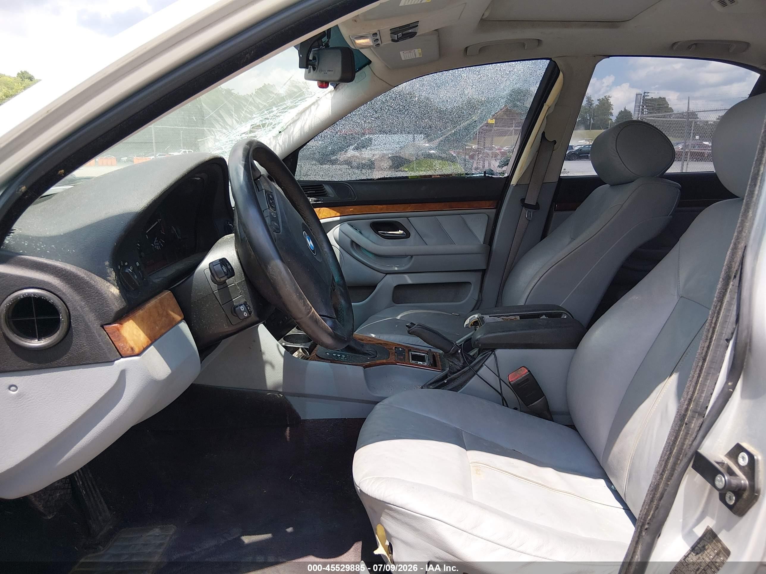 2002 Bmw 5 Series 530ia Silver vin: WBADT63482CH89073