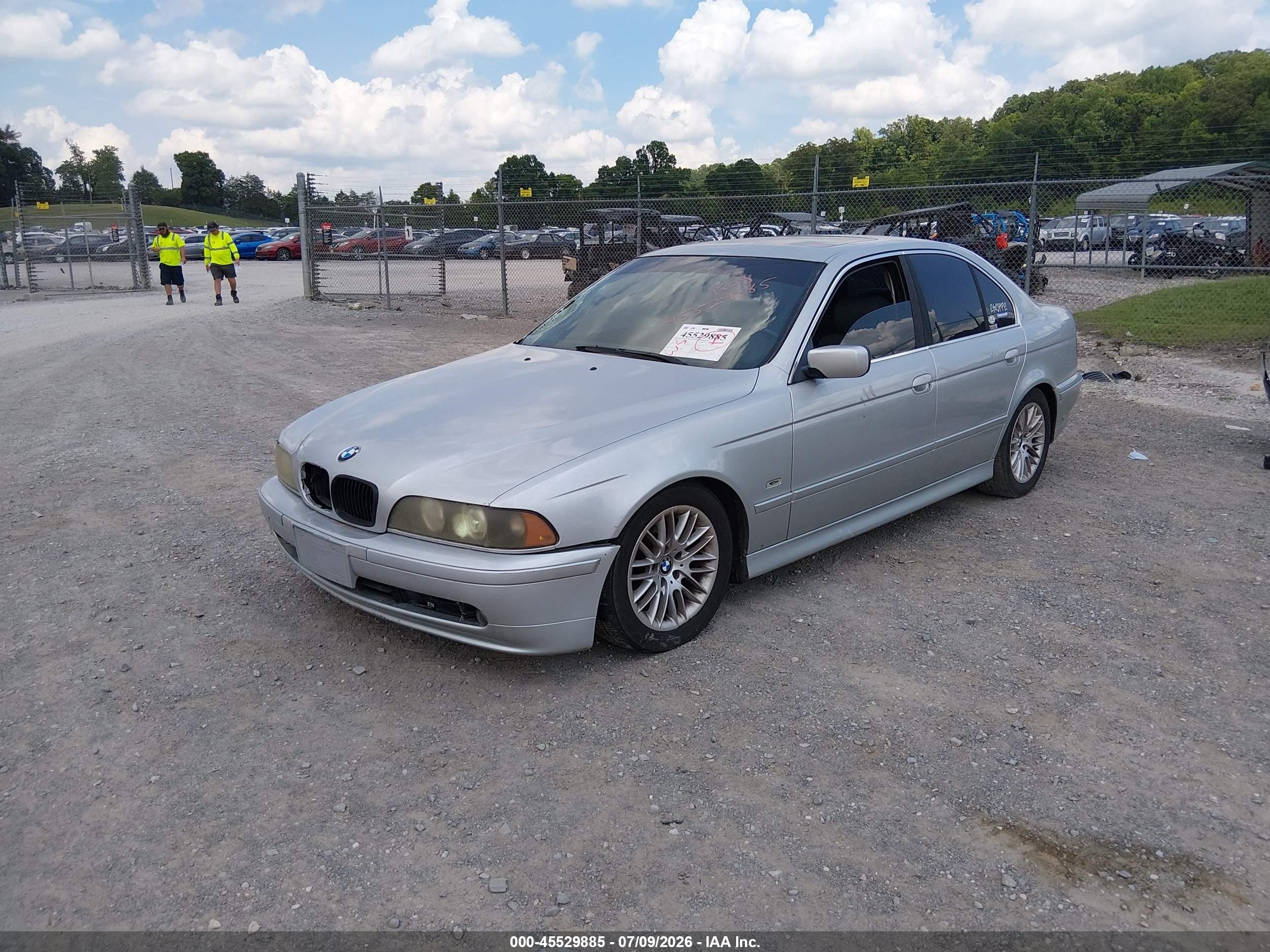 2002 Bmw 5 Series 530ia Silver vin: WBADT63482CH89073