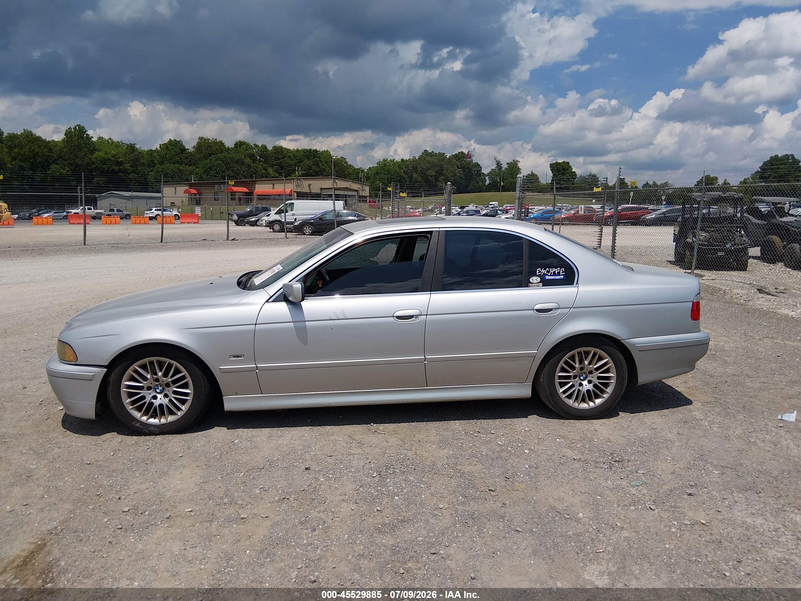 2002 Bmw 5 Series 530ia Silver vin: WBADT63482CH89073