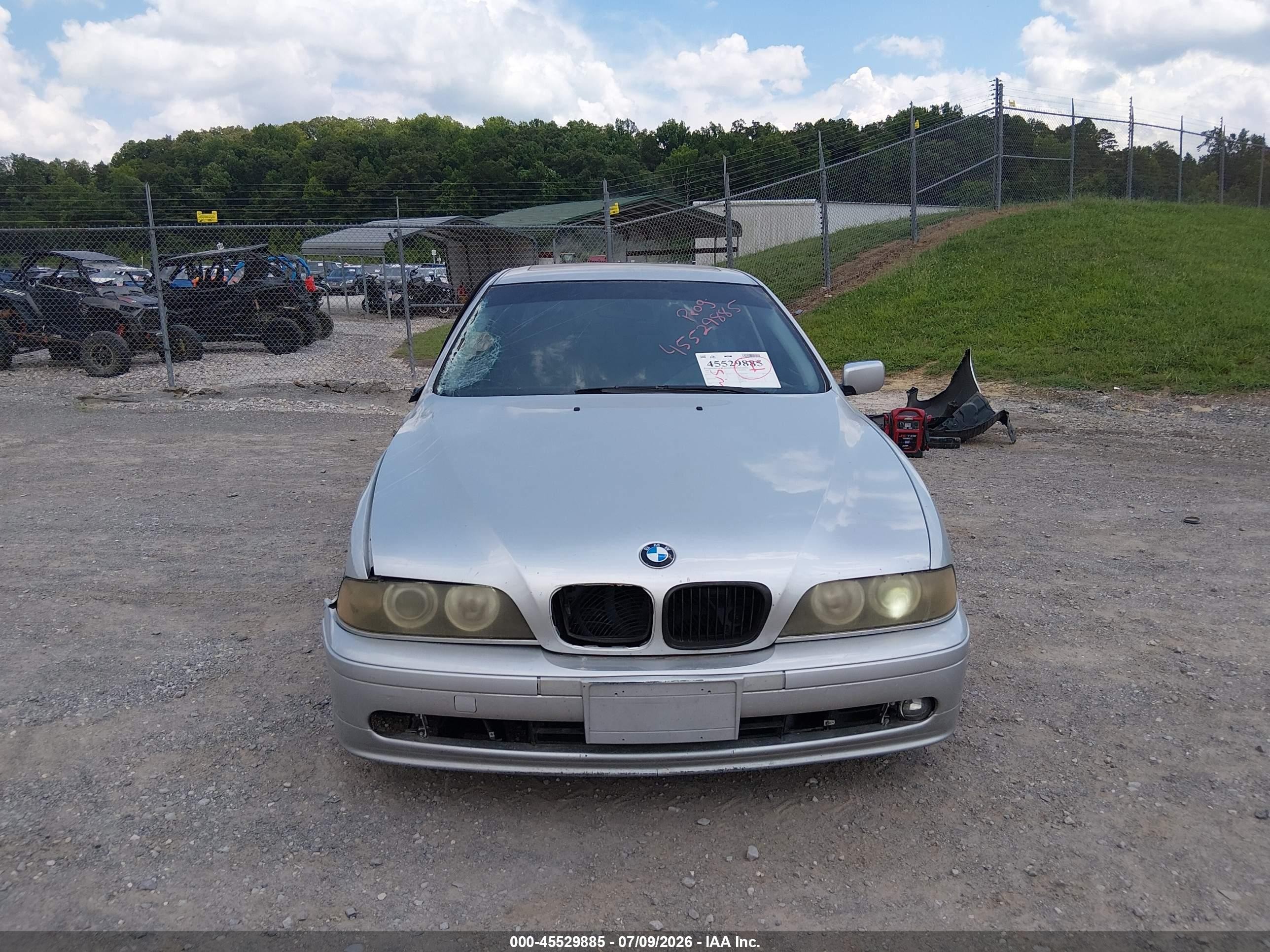 2002 Bmw 5 Series 530ia Silver vin: WBADT63482CH89073