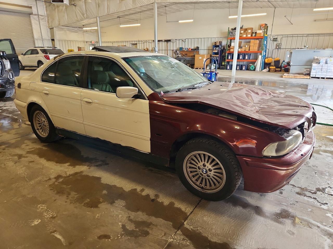 2002 Bmw 530 I Automatic White vin: WBADT63482CH92166