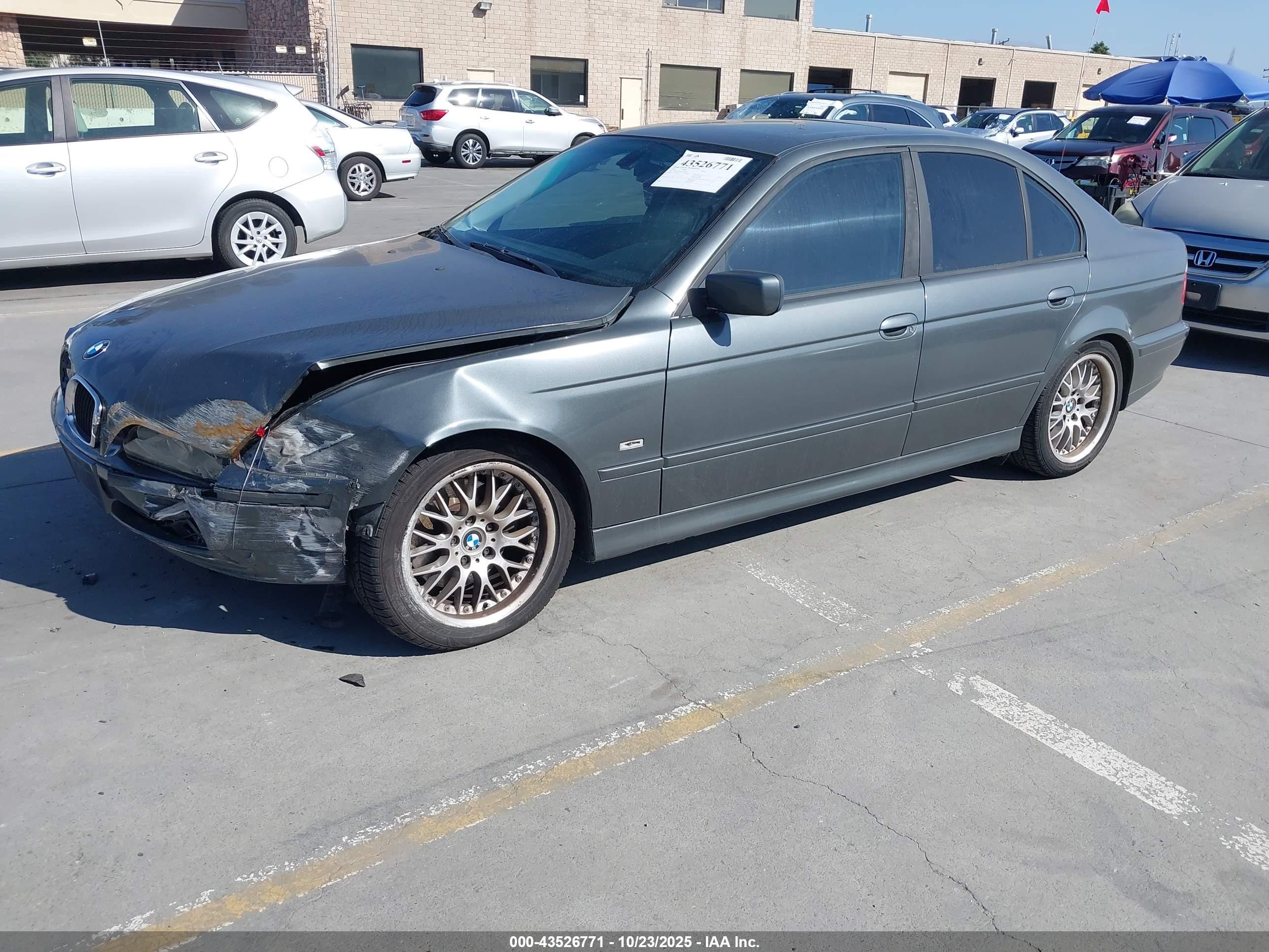 2003 Bmw 530ia   Gray vin: WBADT63483CK38768
