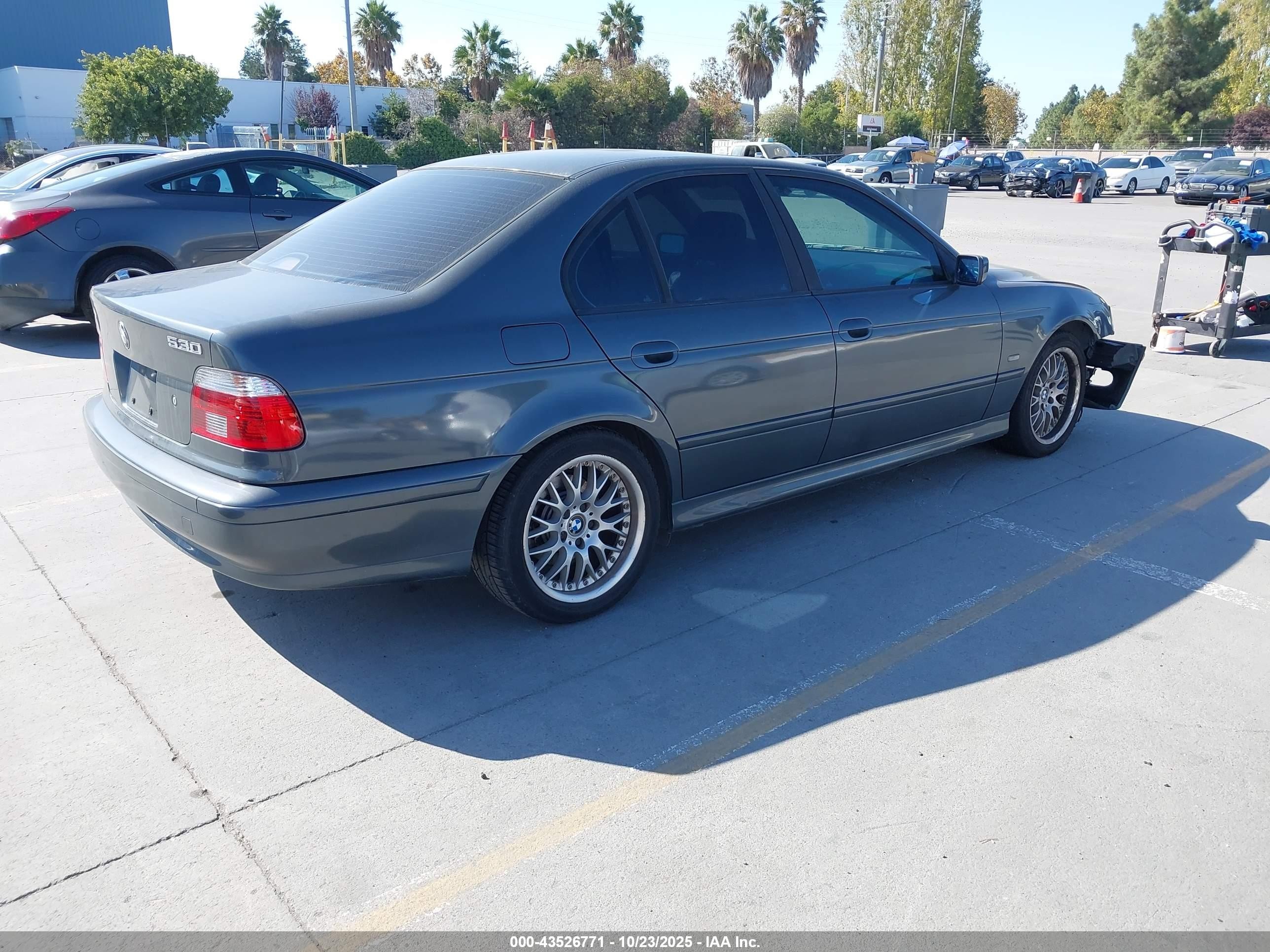 2003 Bmw 530ia   Gray vin: WBADT63483CK38768