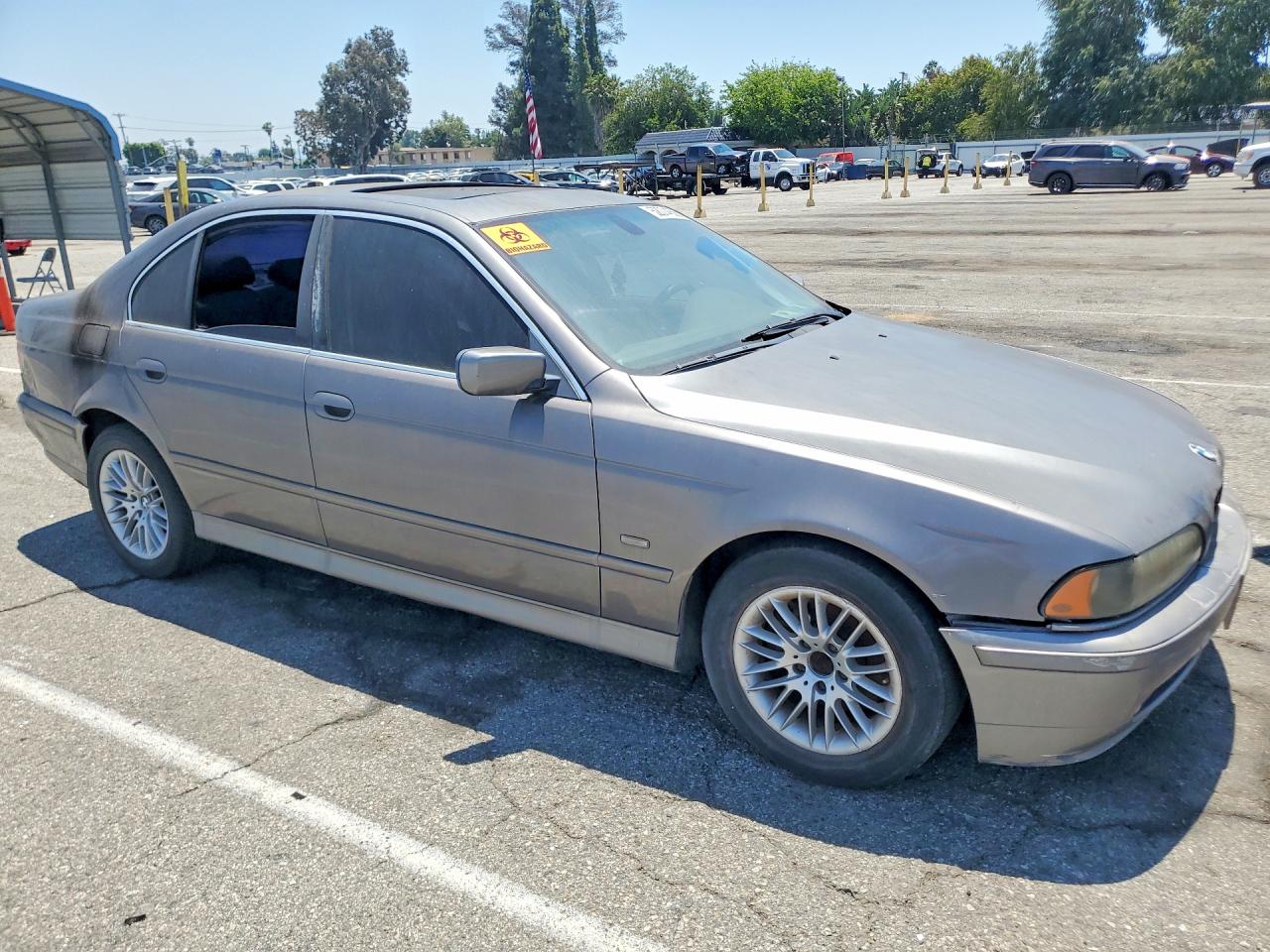 2003 Bmw 530 I Automatic Gray vin: WBADT63483CK38916