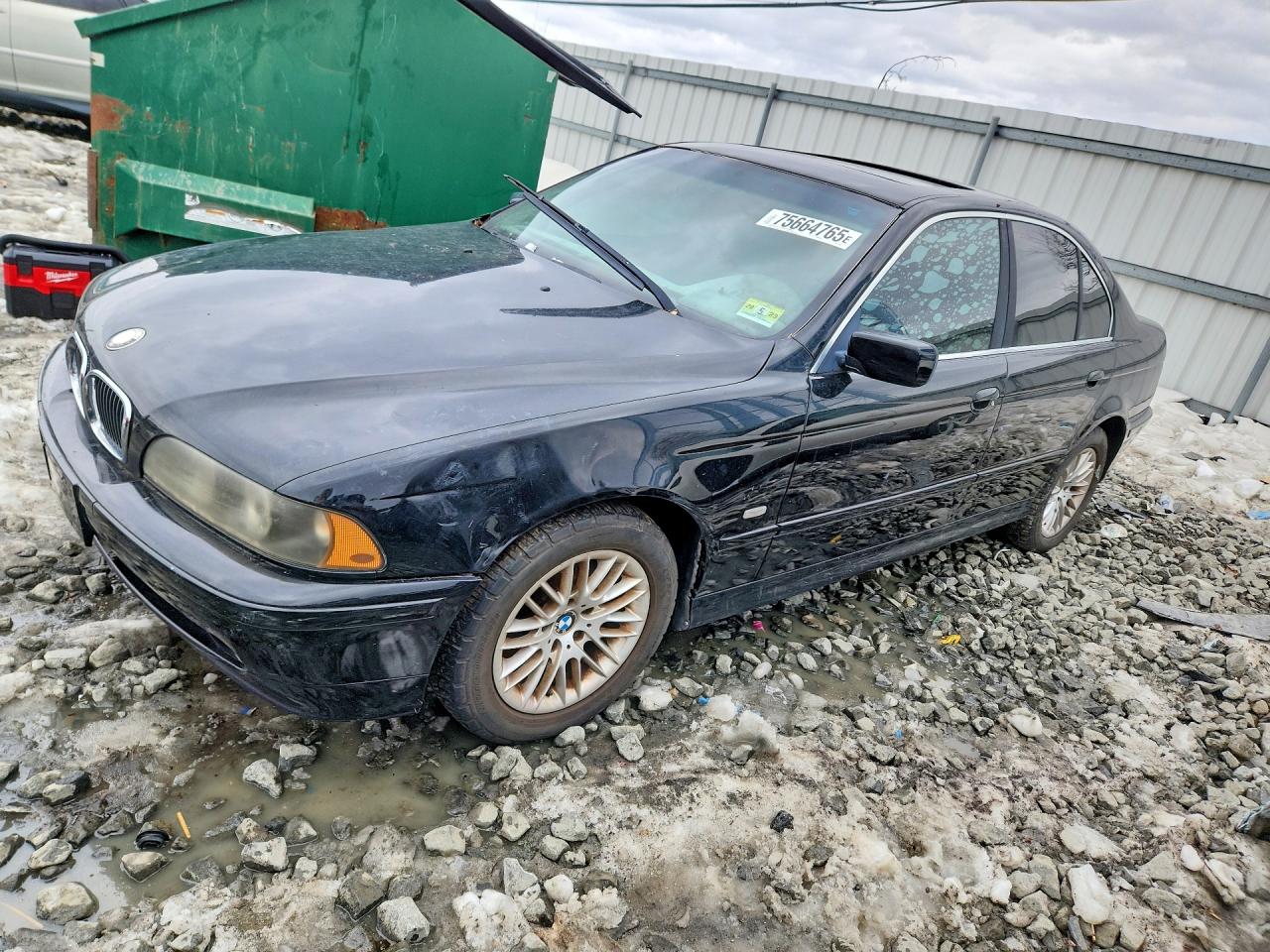 2001 Bmw 530 I Automatic Black vin: WBADT63491CF08641