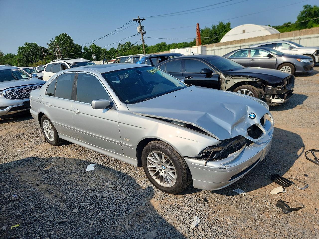 2002 Bmw 530 I Automatic Silver vin: WBADT63492CH85940