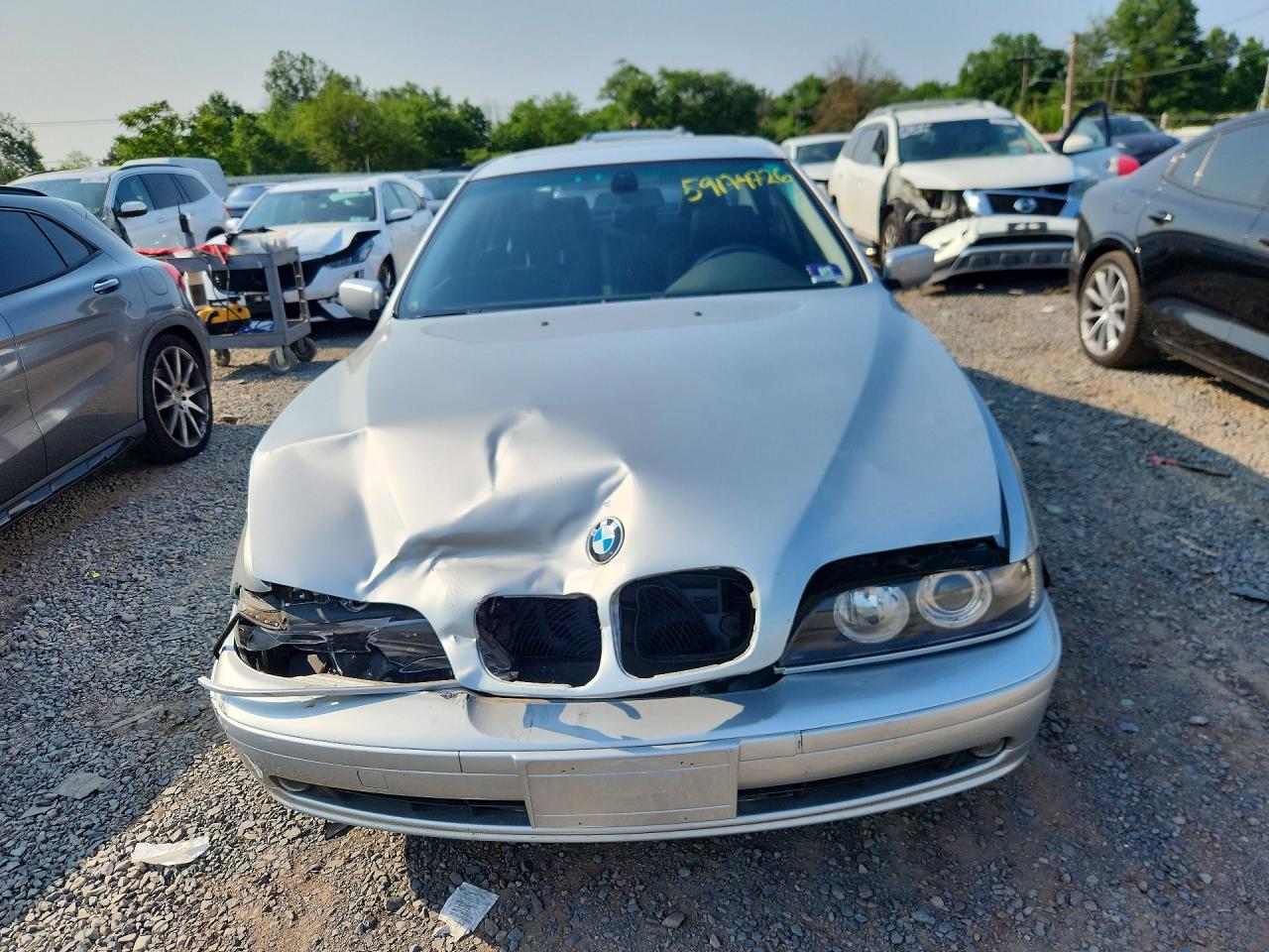 2002 Bmw 530 I Automatic Silver vin: WBADT63492CH85940