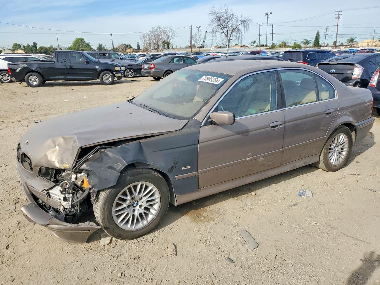 2002 Bmw 530 I Automatic Tan vin: WBADT63492CH89261
