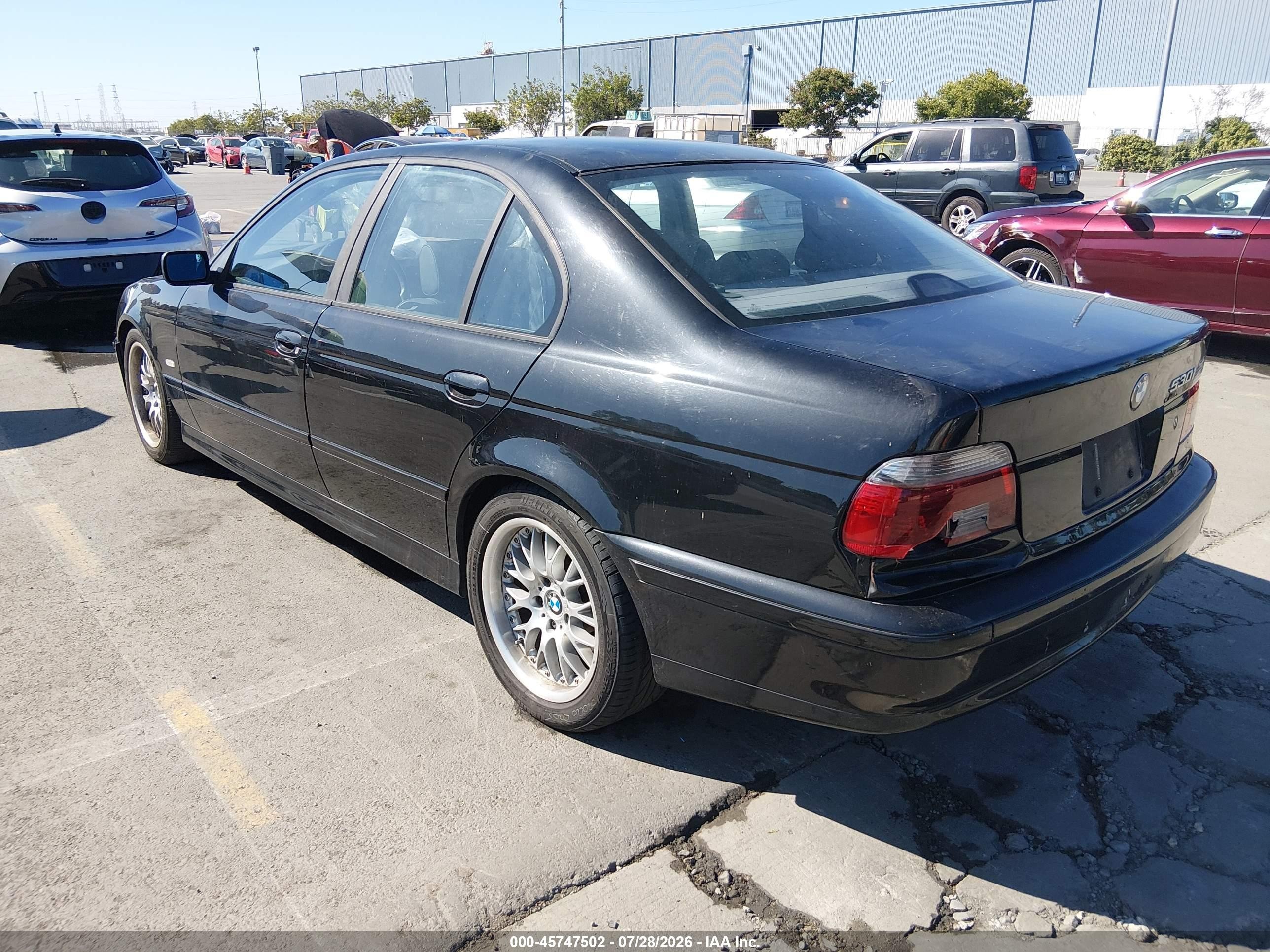 2002 Bmw 530ia   Черный vin: WBADT63492CH89941