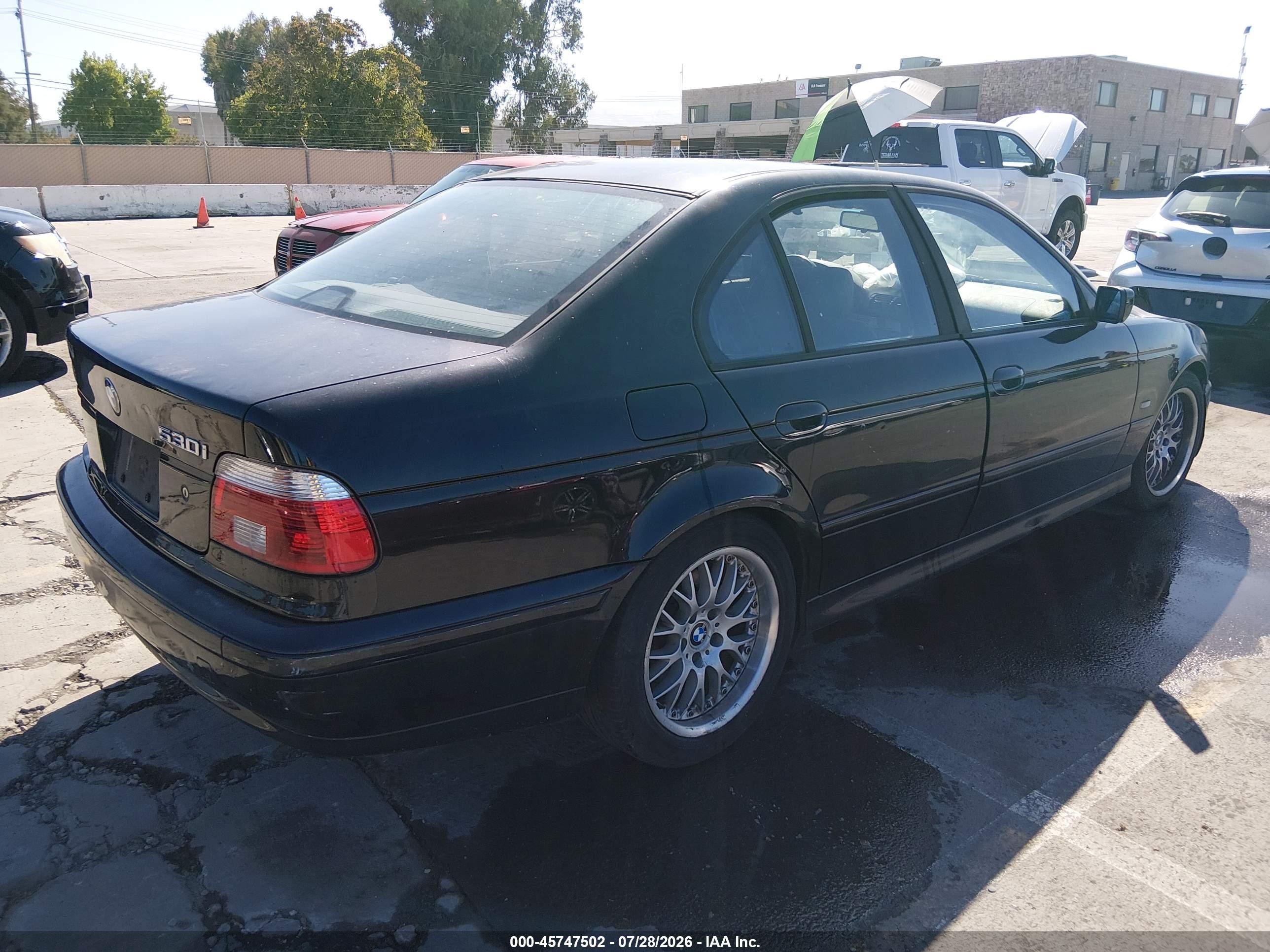 2002 Bmw 530ia   Черный vin: WBADT63492CH89941