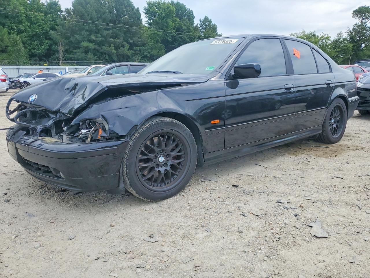 2003 Bmw 530 I Automatic Black vin: WBADT63493CK31165