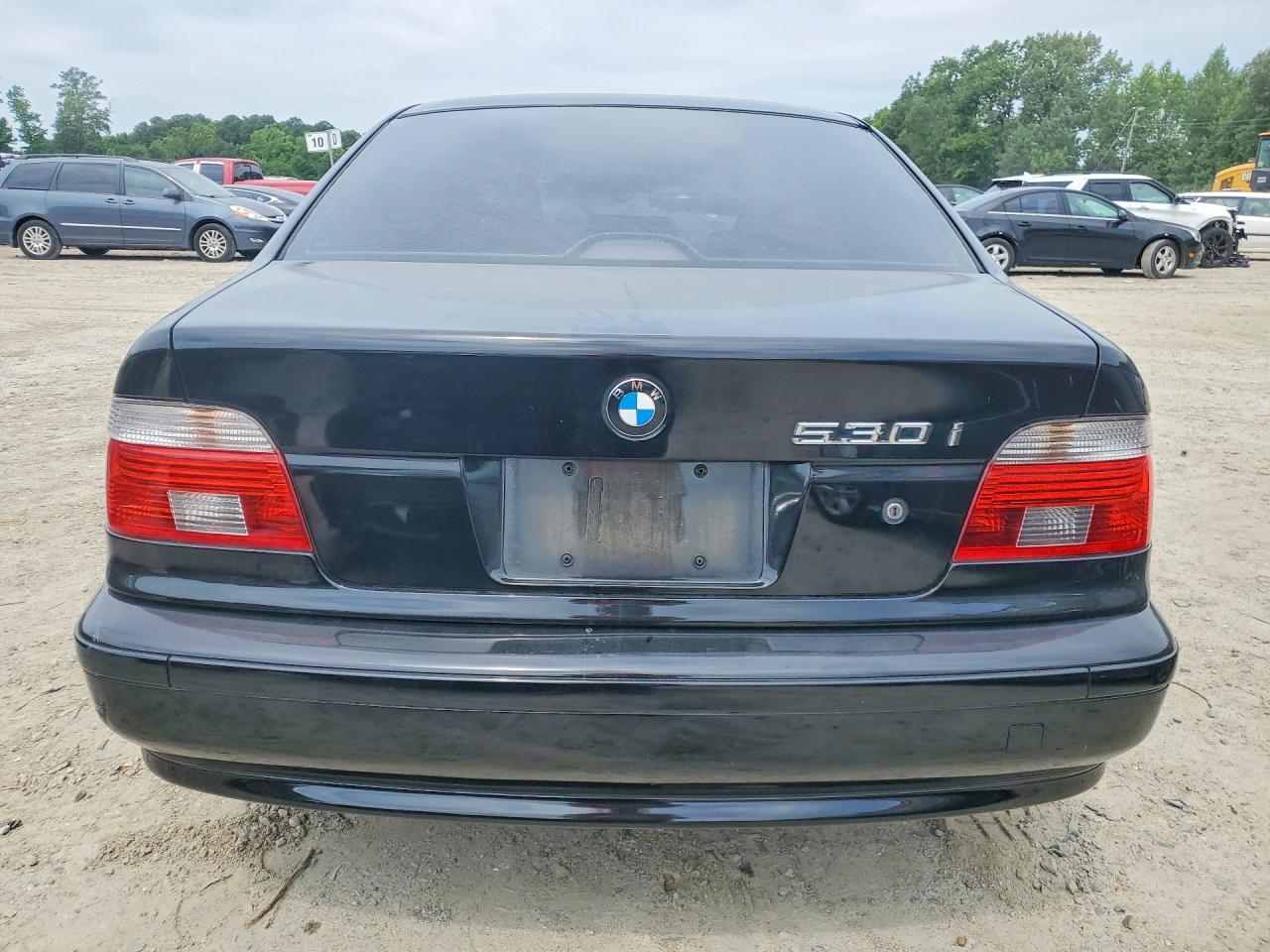 2003 Bmw 530 I Automatic Black vin: WBADT63493CK31165
