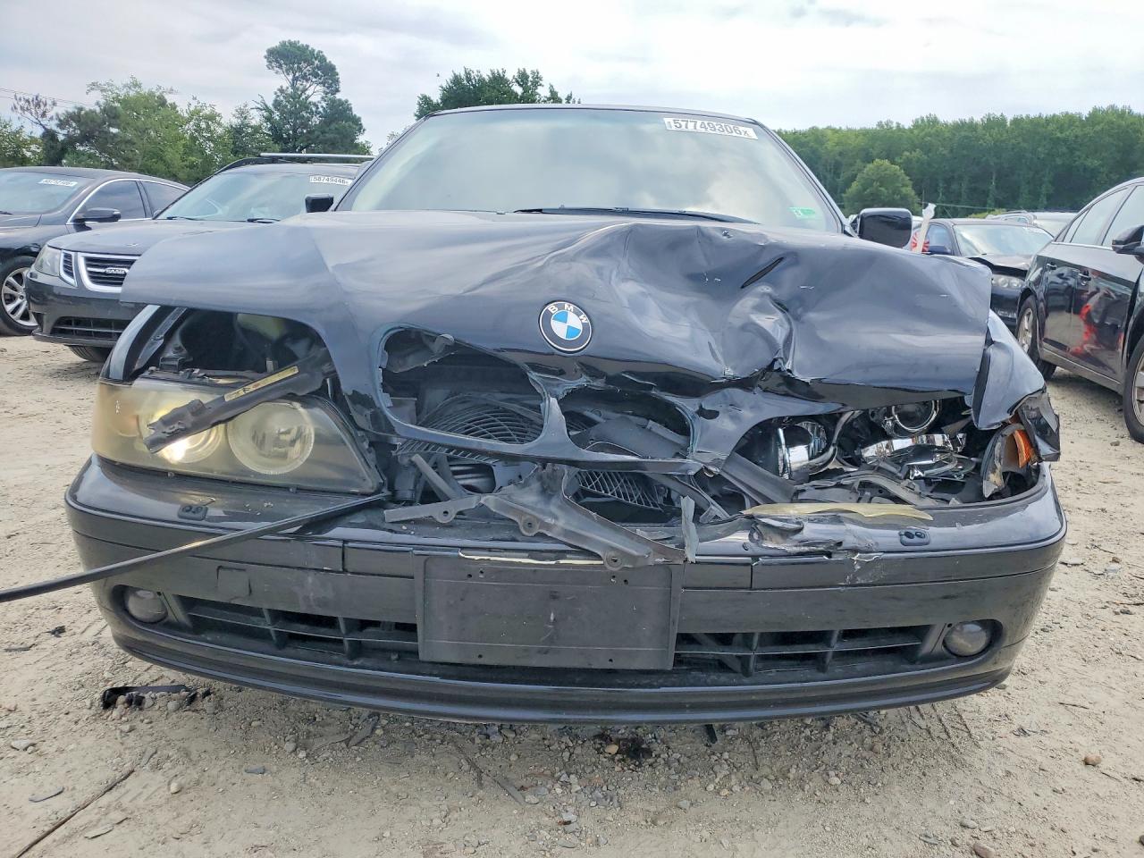 2003 Bmw 530 I Automatic Black vin: WBADT63493CK31165