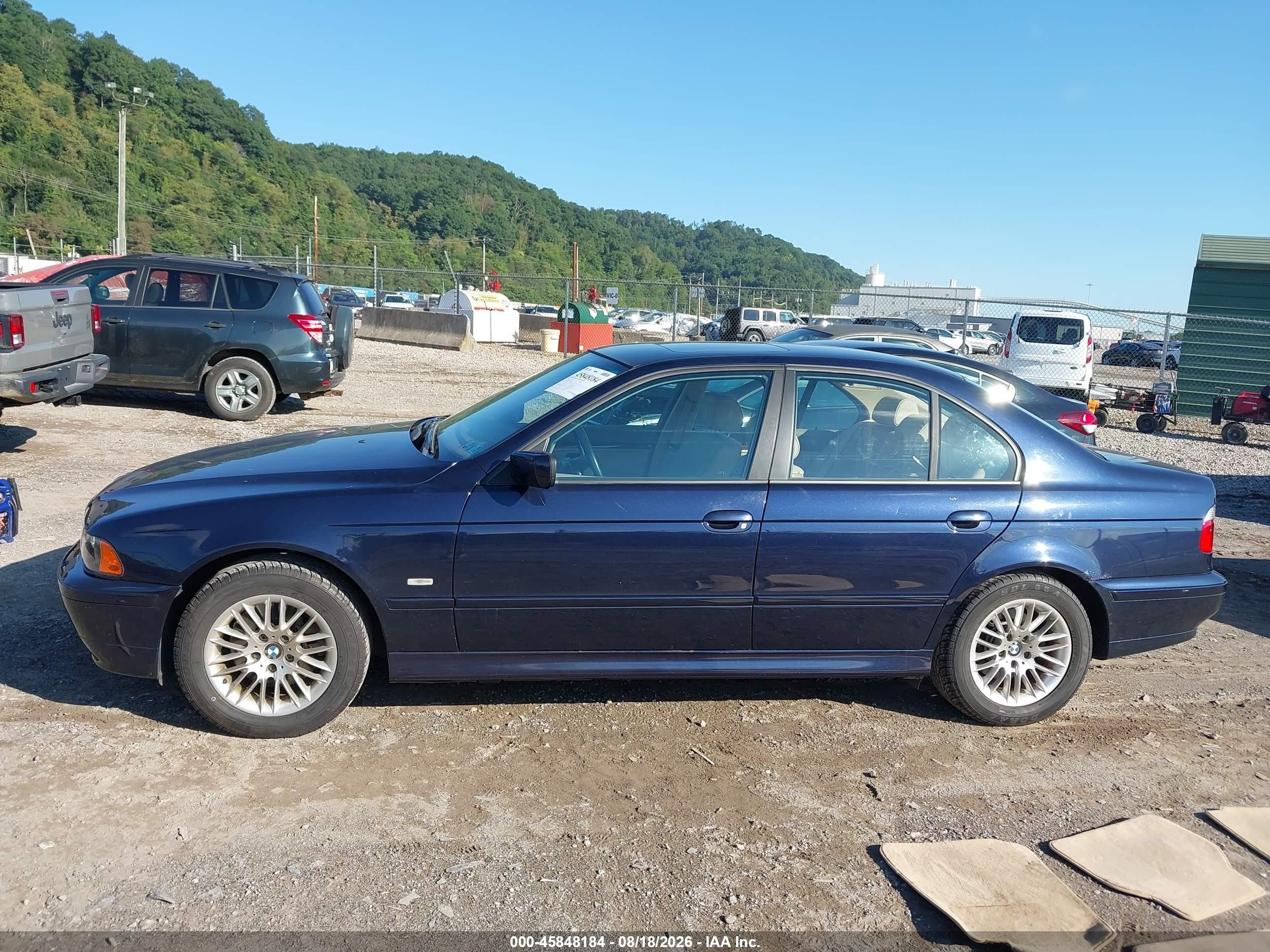 2003 Bmw 530ia   Синий vin: WBADT63493CK43445