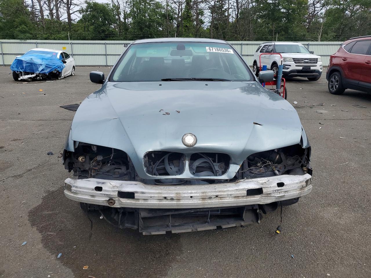 2002 Bmw 530 I Automatic Teal vin: WBADT634X2CH89222