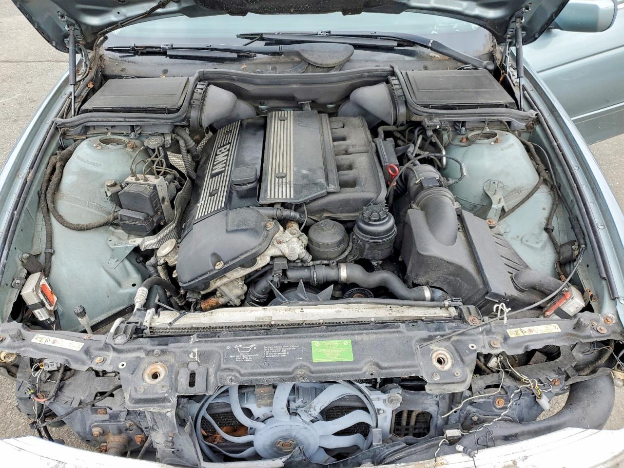 2002 Bmw 530 I Automatic Teal vin: WBADT634X2CH89222