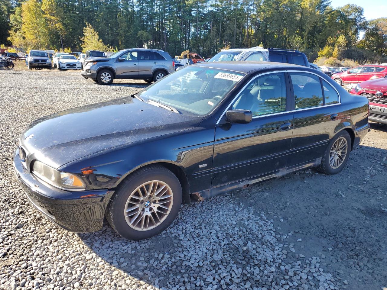 2002 Bmw 530 I Automatic Black vin: WBADT634X2CH92606