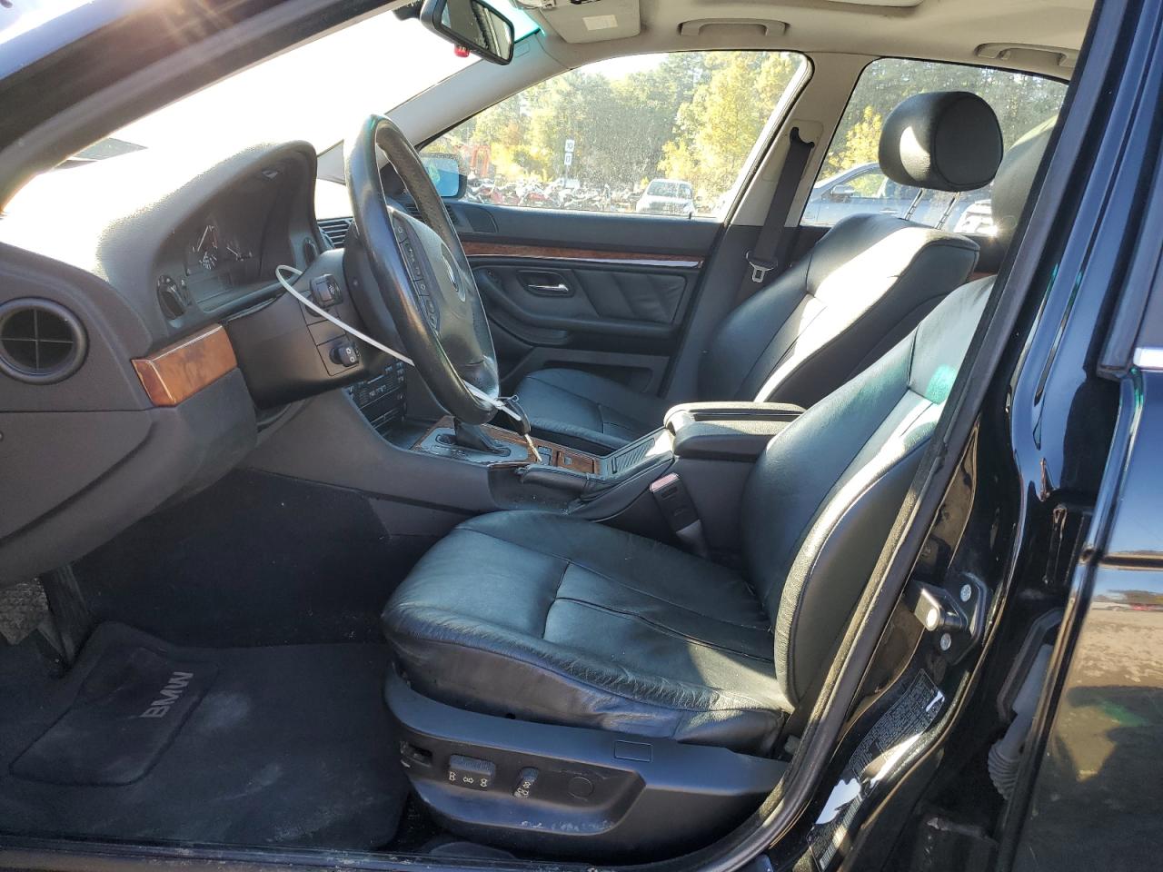 2002 Bmw 530 I Automatic Black vin: WBADT634X2CH92606