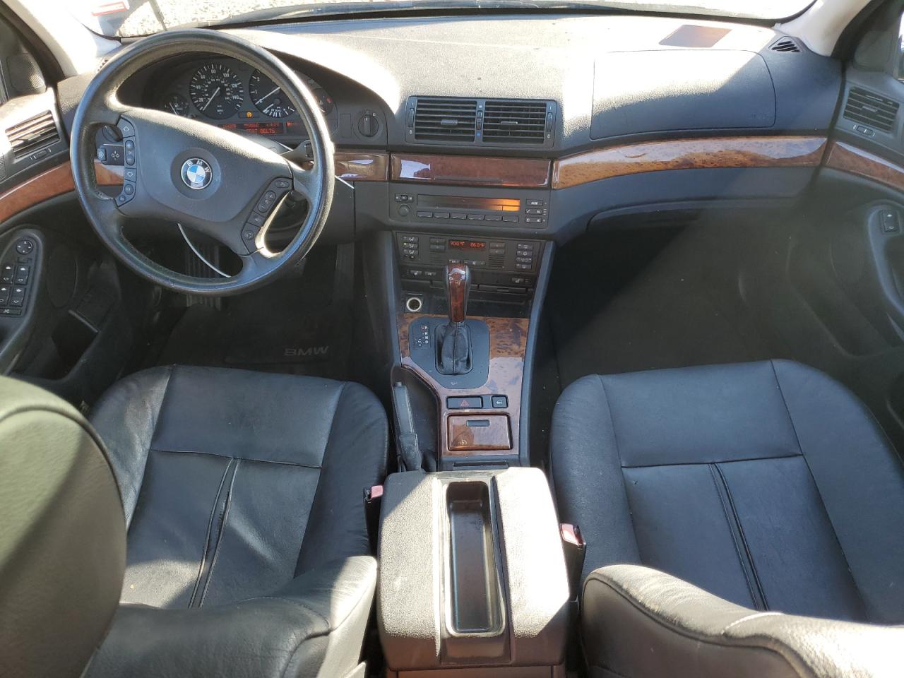 2002 Bmw 530 I Automatic Black vin: WBADT634X2CH92606