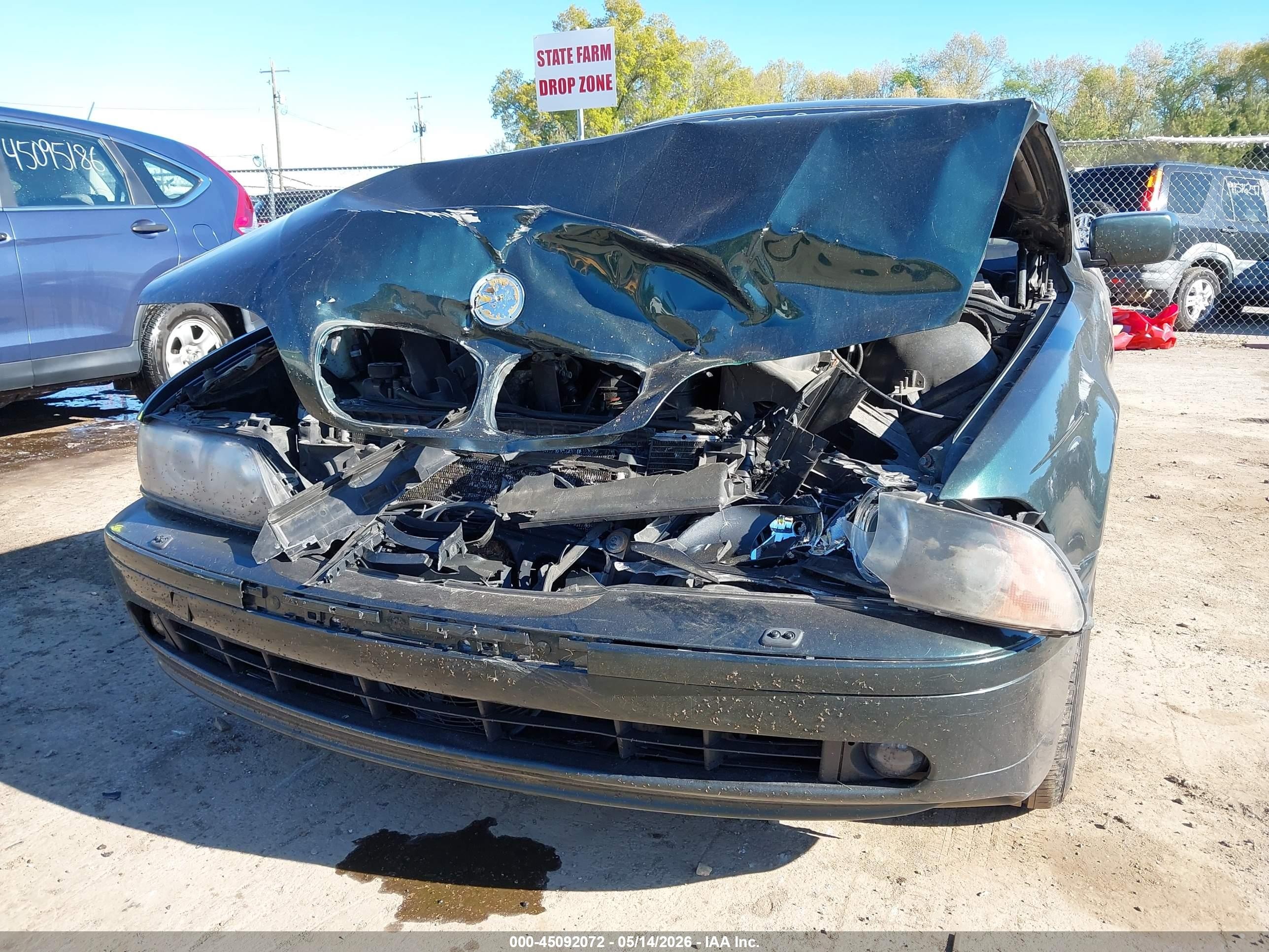 2003 Bmw 530ia Зеленый vin: WBADT634X3CK28288