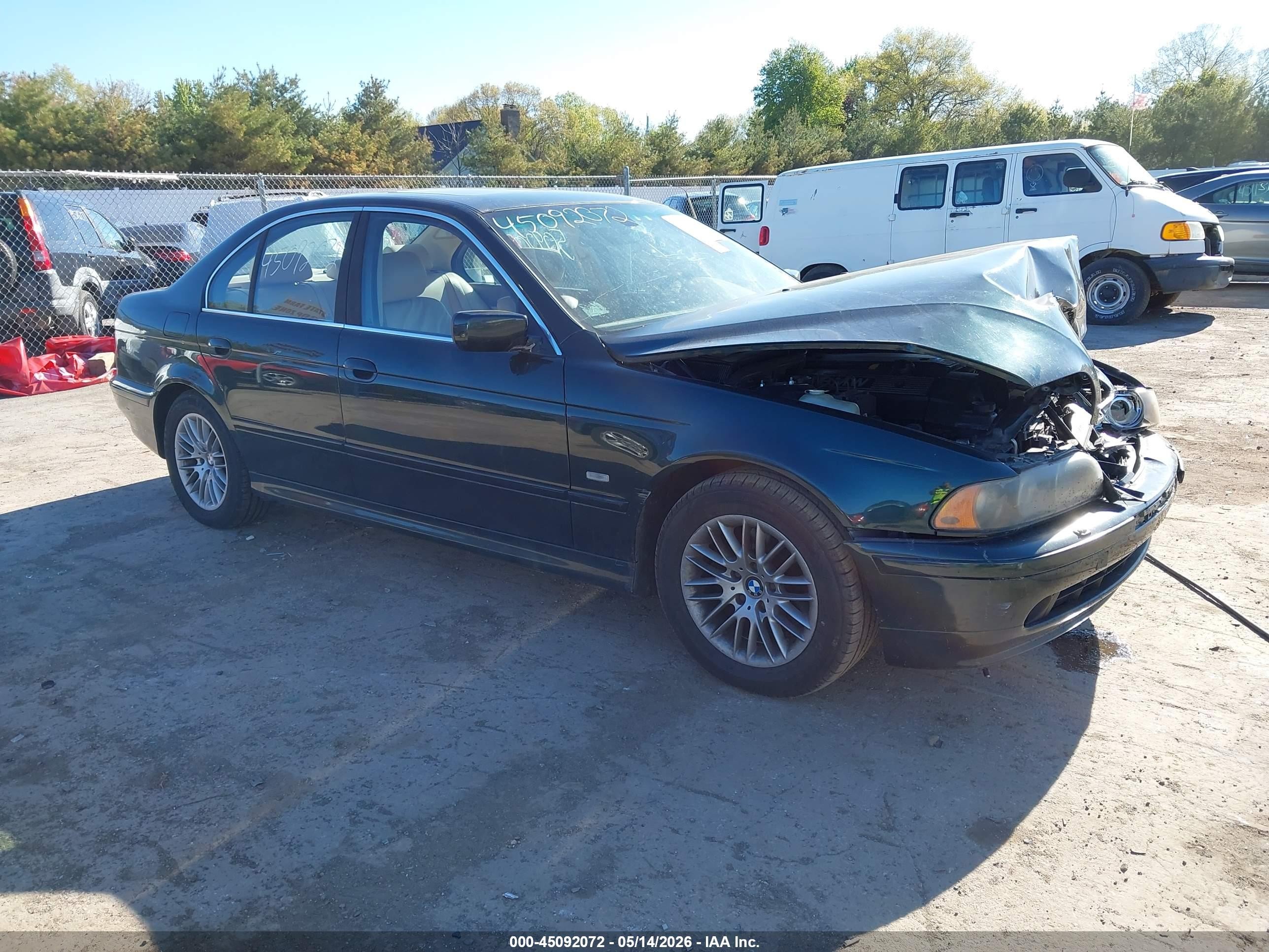 2003 Bmw 530ia Зеленый vin: WBADT634X3CK28288