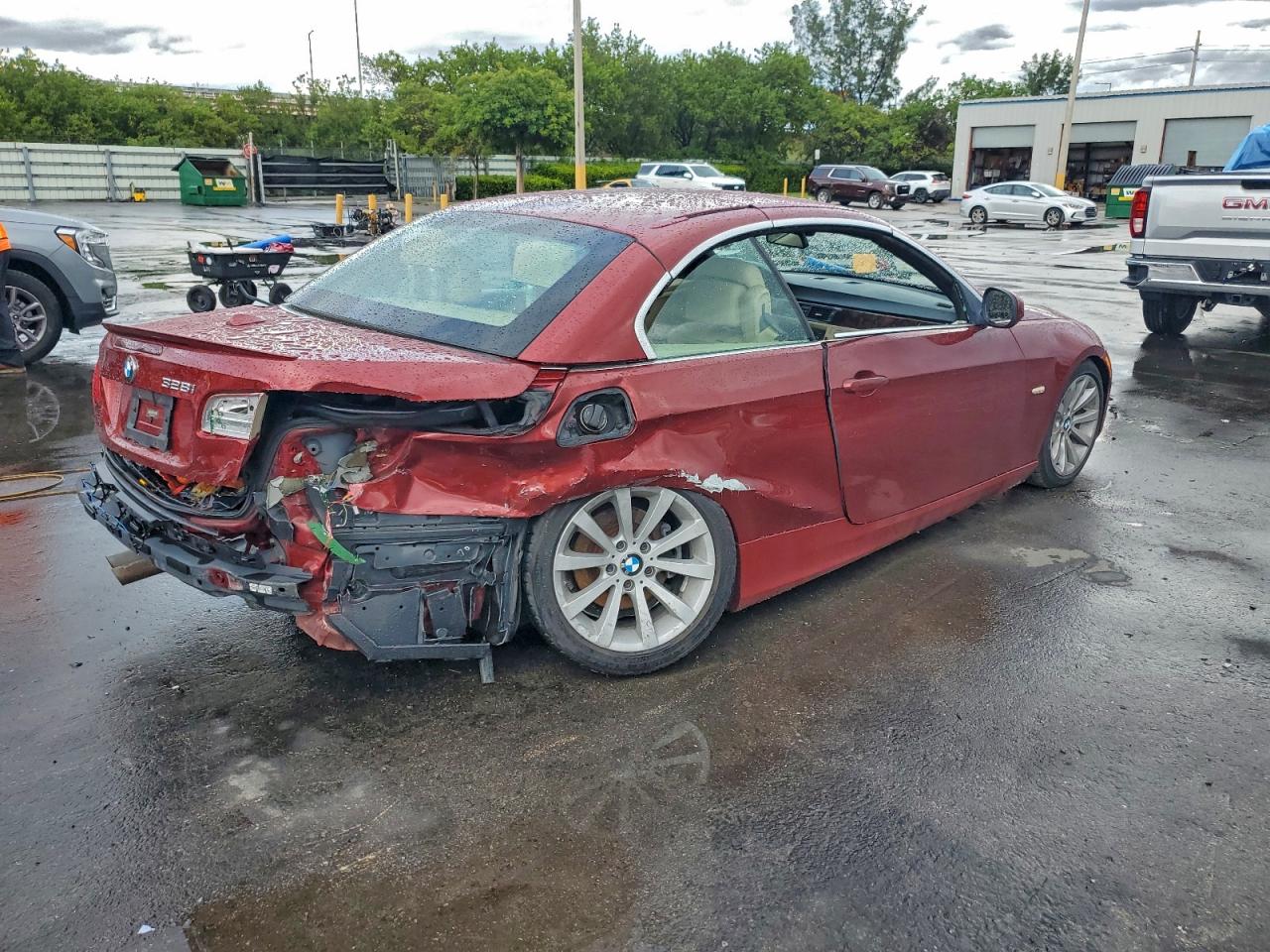 2013 Bmw 328 I Burgundy vin: WBADW3C55DJ525979