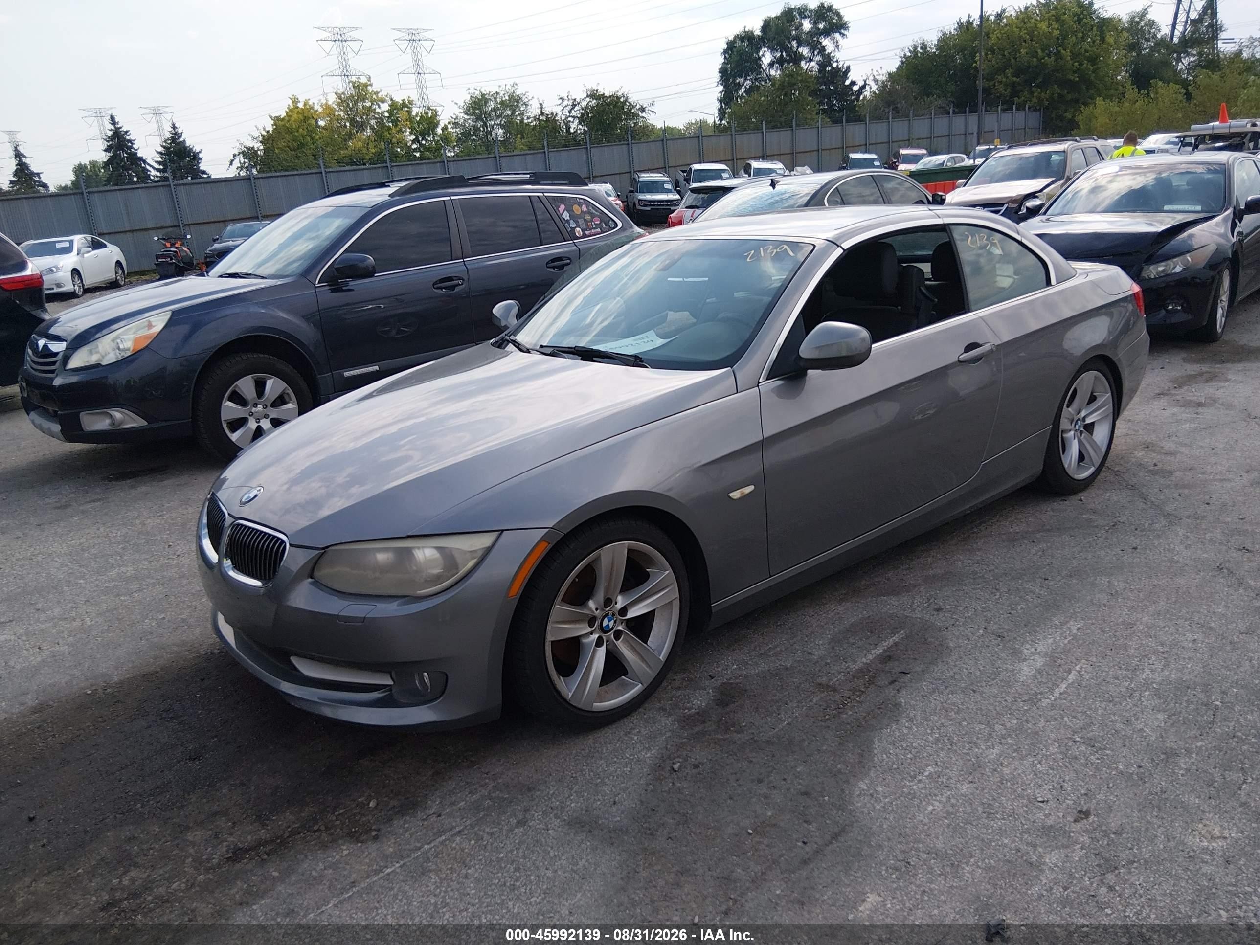 2011 Bmw 328i   Gray vin: WBADW3C56BE539394