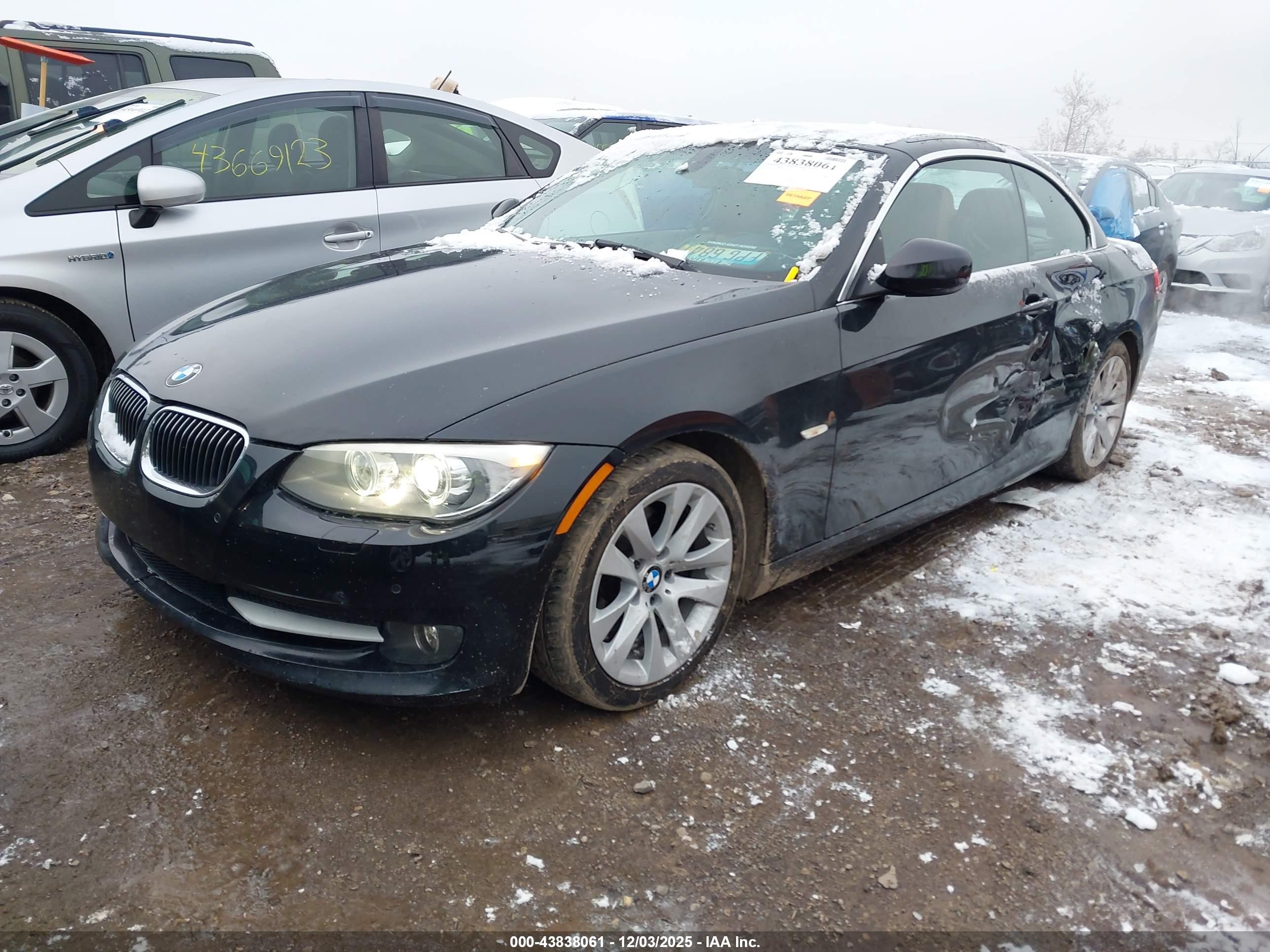 2012 Bmw 3 Series 328i Black vin: WBADW3C56CE823853