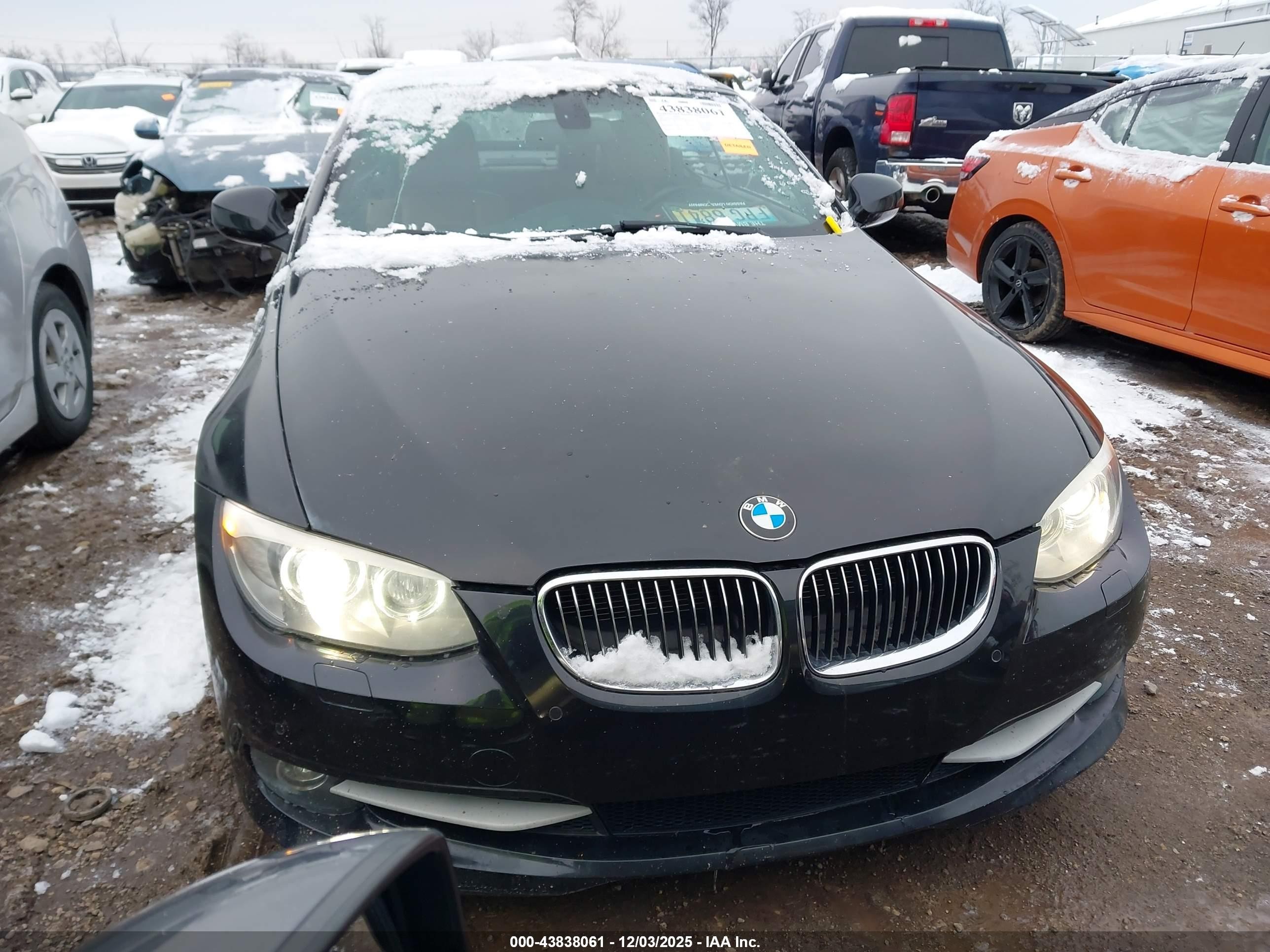 2012 Bmw 3 Series 328i Black vin: WBADW3C56CE823853
