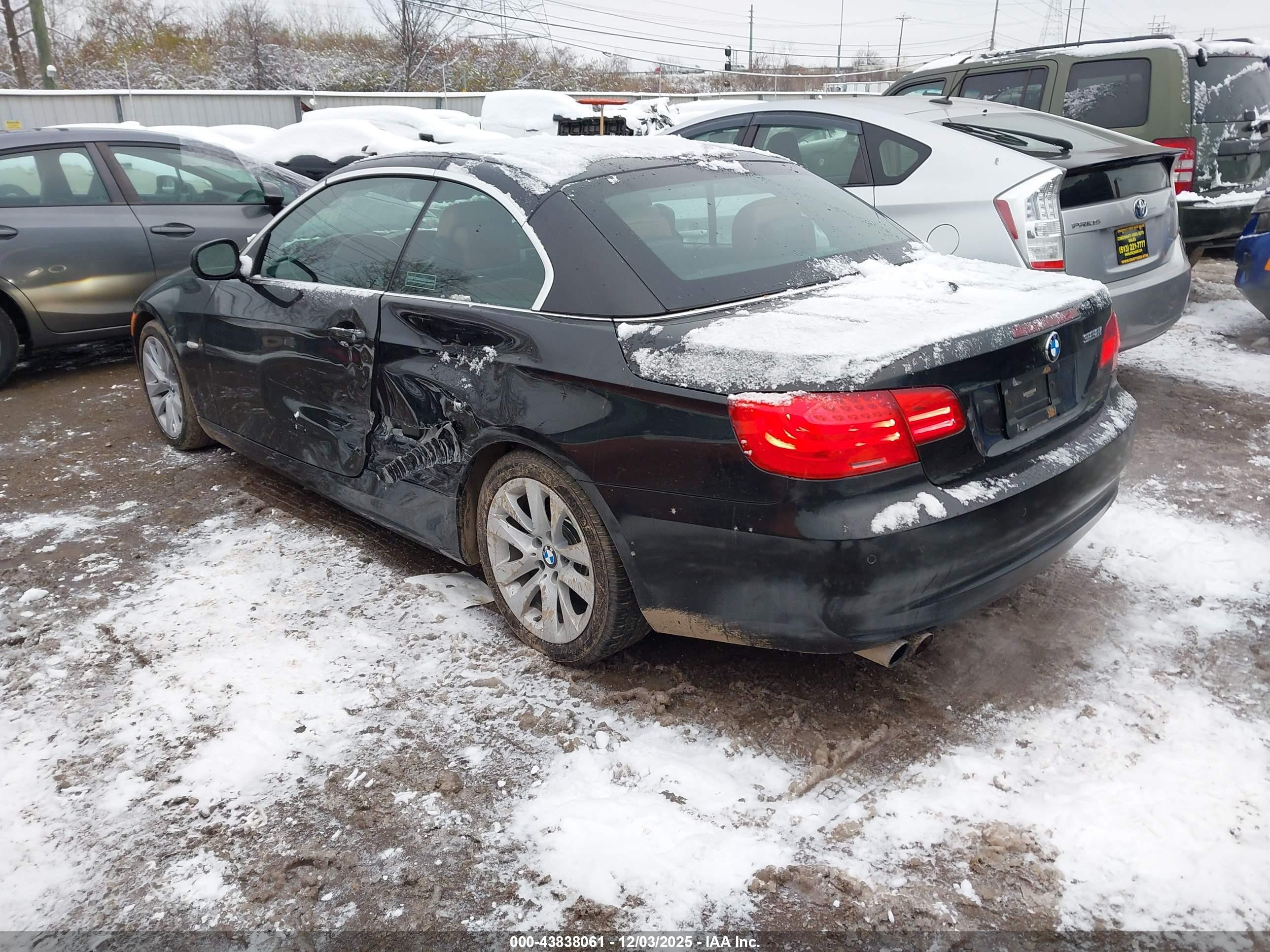 2012 Bmw 3 Series 328i Black vin: WBADW3C56CE823853