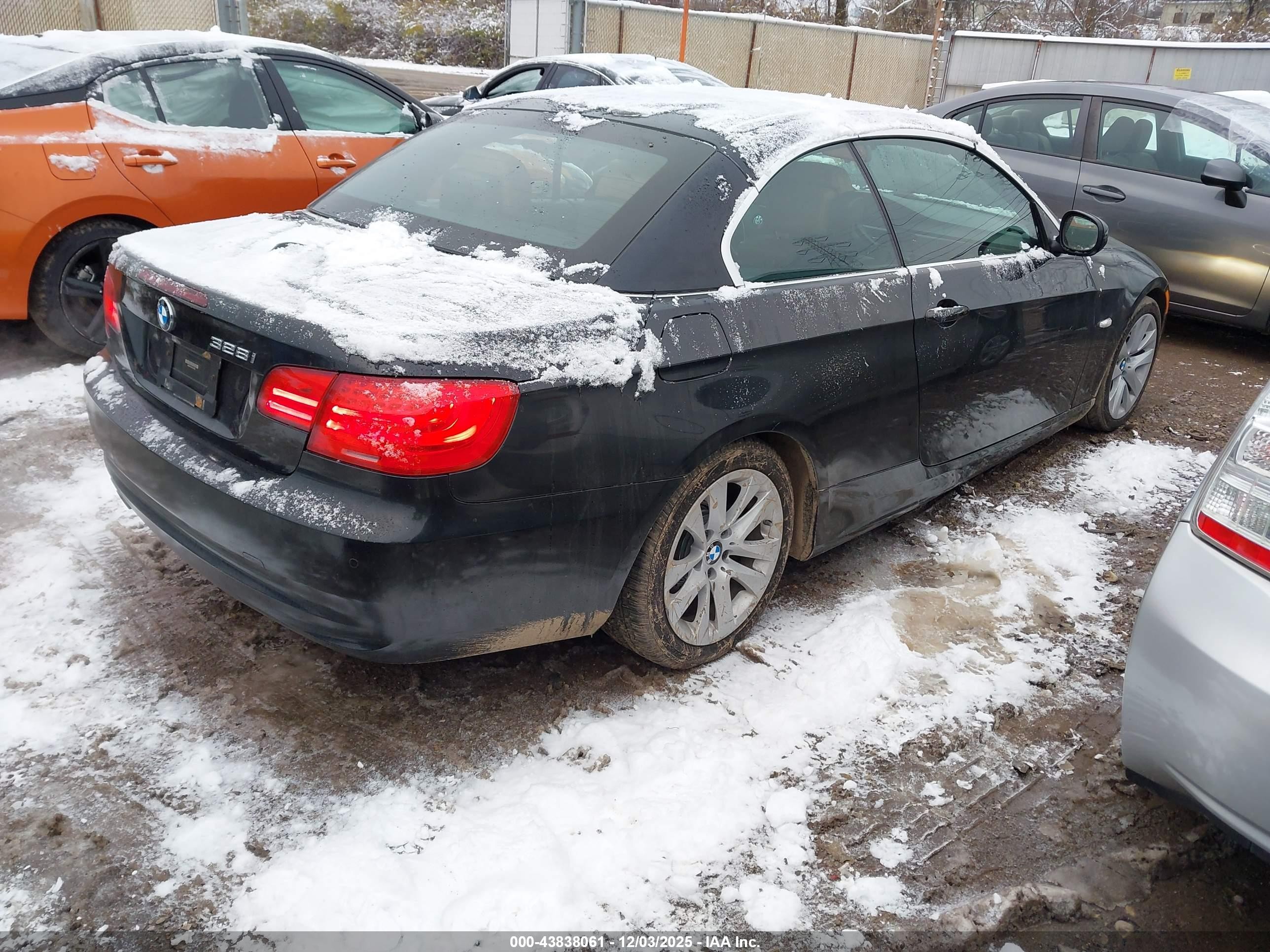 2012 Bmw 3 Series 328i Black vin: WBADW3C56CE823853