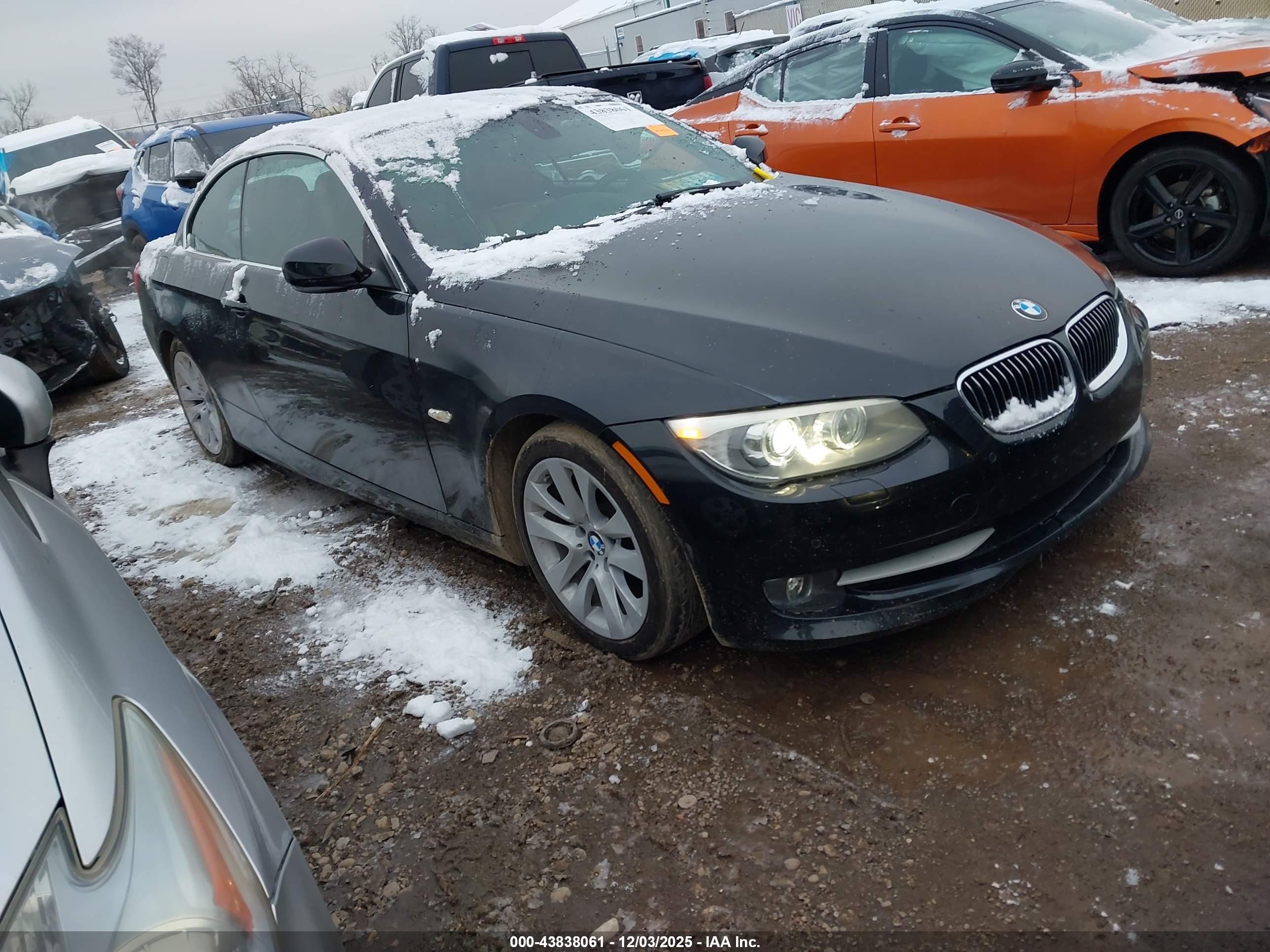 2012 Bmw 3 Series 328i Black vin: WBADW3C56CE823853