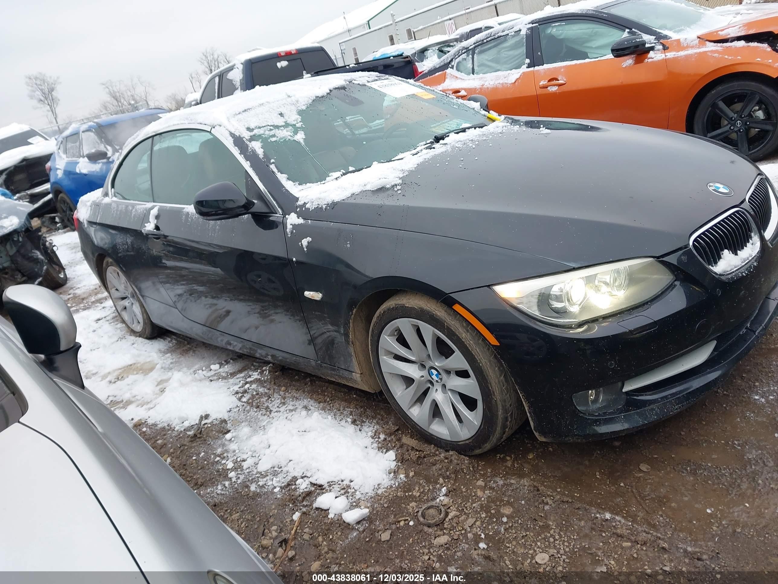 2012 Bmw 3 Series 328i Black vin: WBADW3C56CE823853