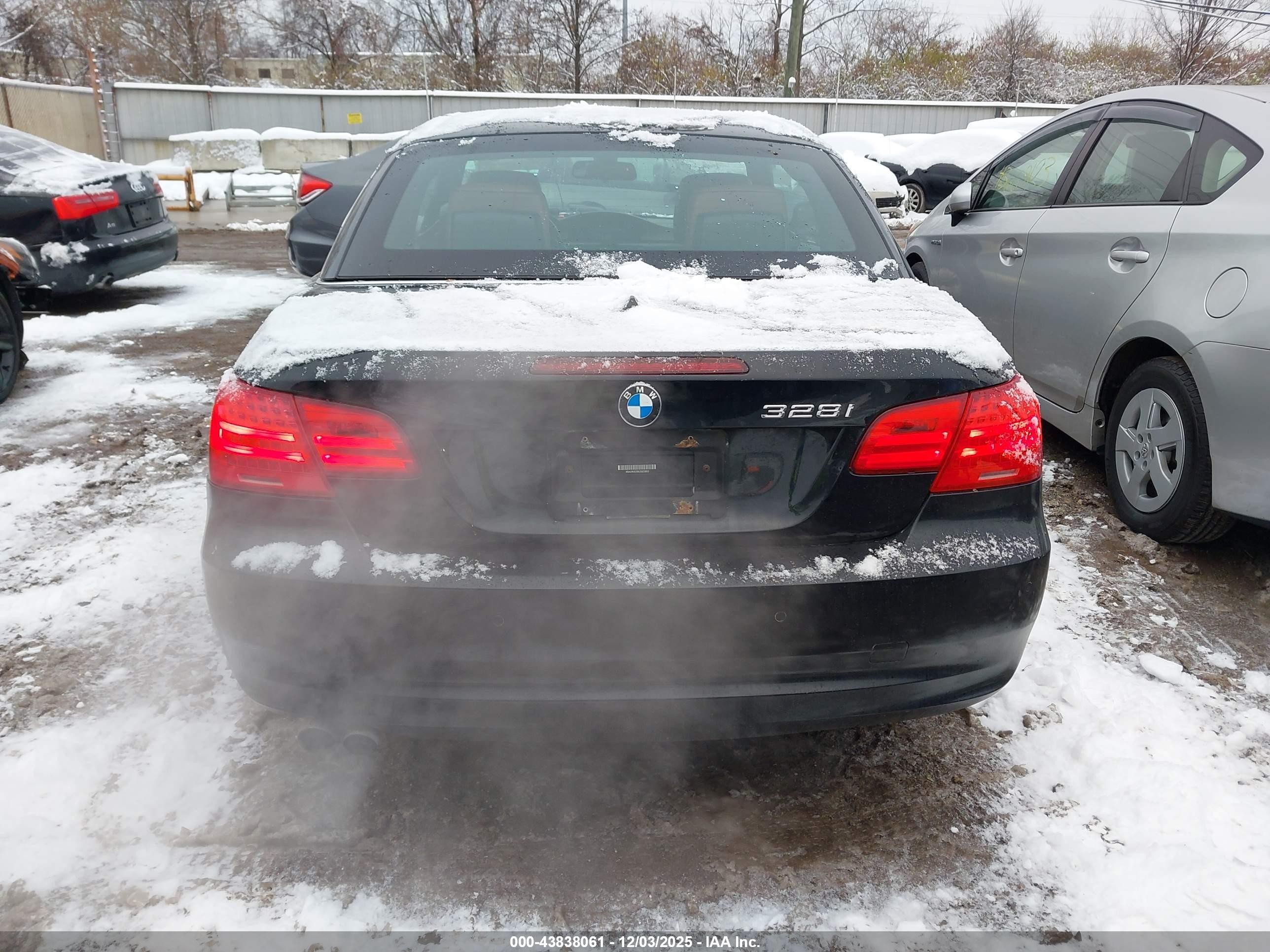 2012 Bmw 3 Series 328i Black vin: WBADW3C56CE823853