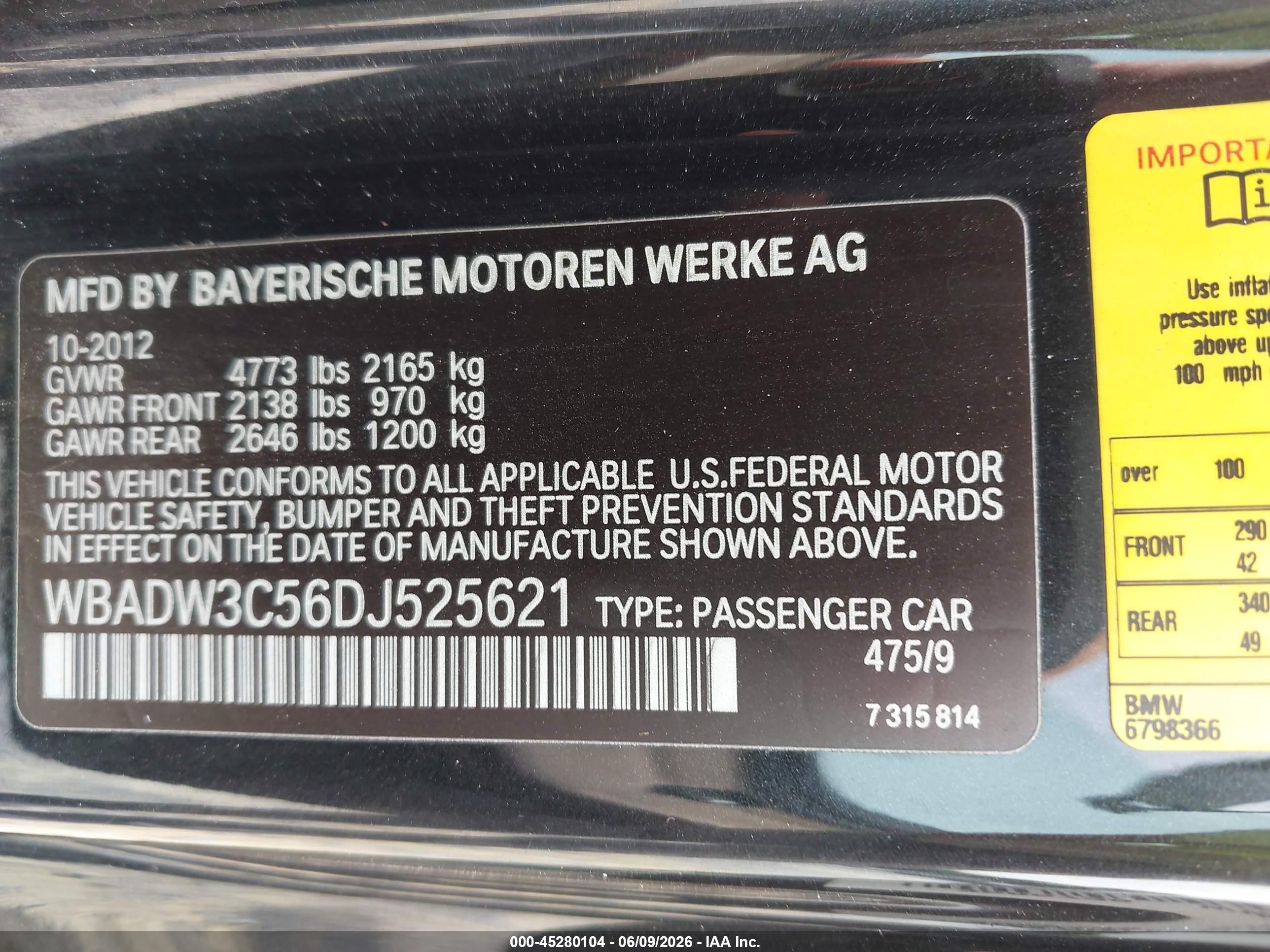 2013 Bmw 328i   Black vin: WBADW3C56DJ525621
