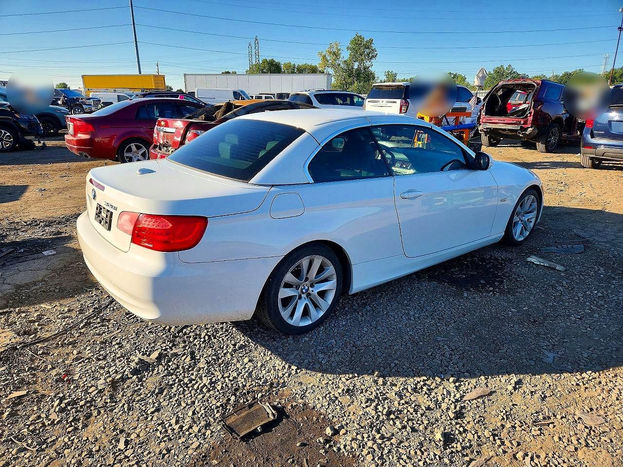 2011 Bmw 328 I White vin: WBADW3C57BE541137