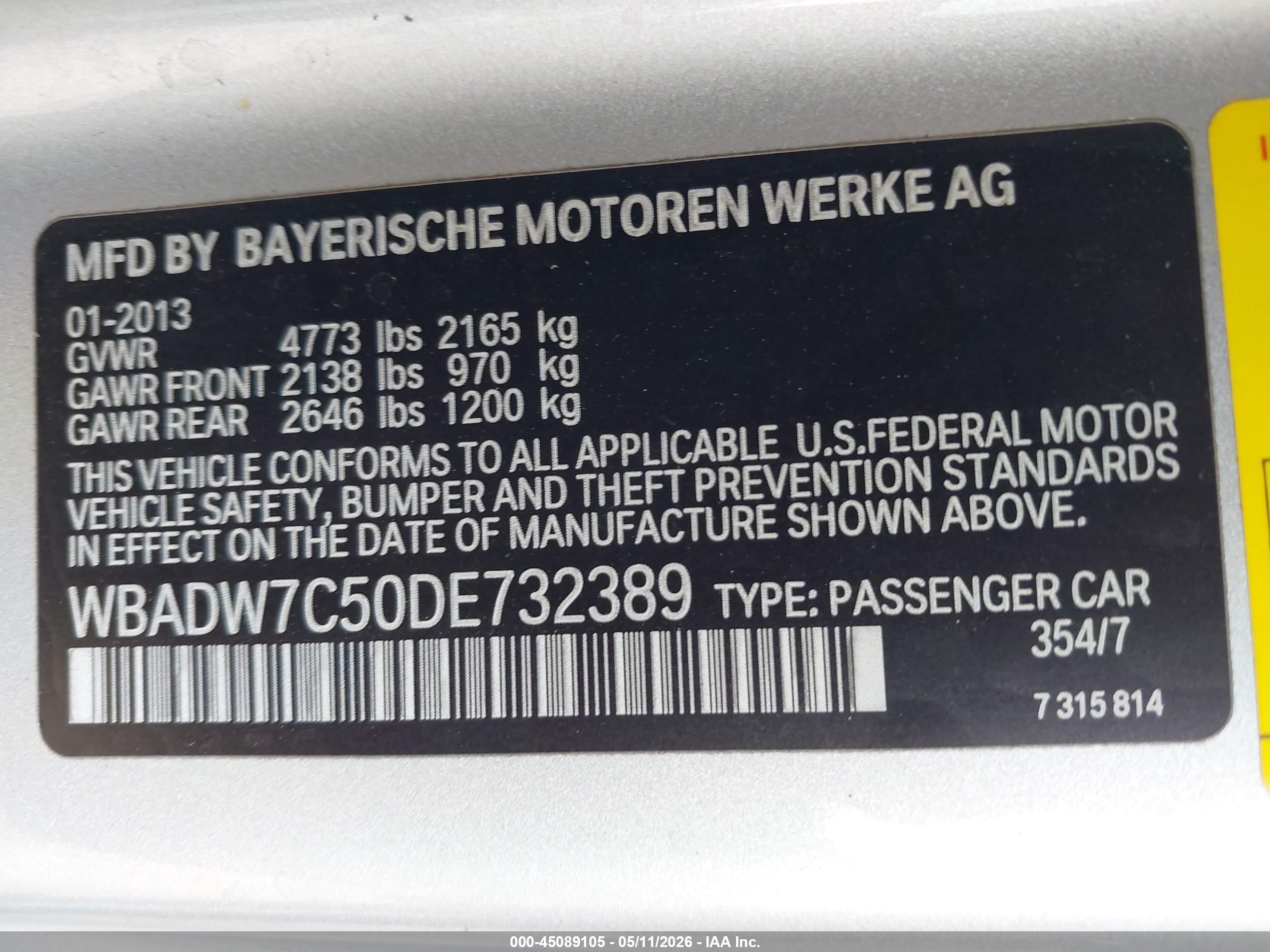 2013 Bmw 328i   Silver vin: WBADW7C50DE732389