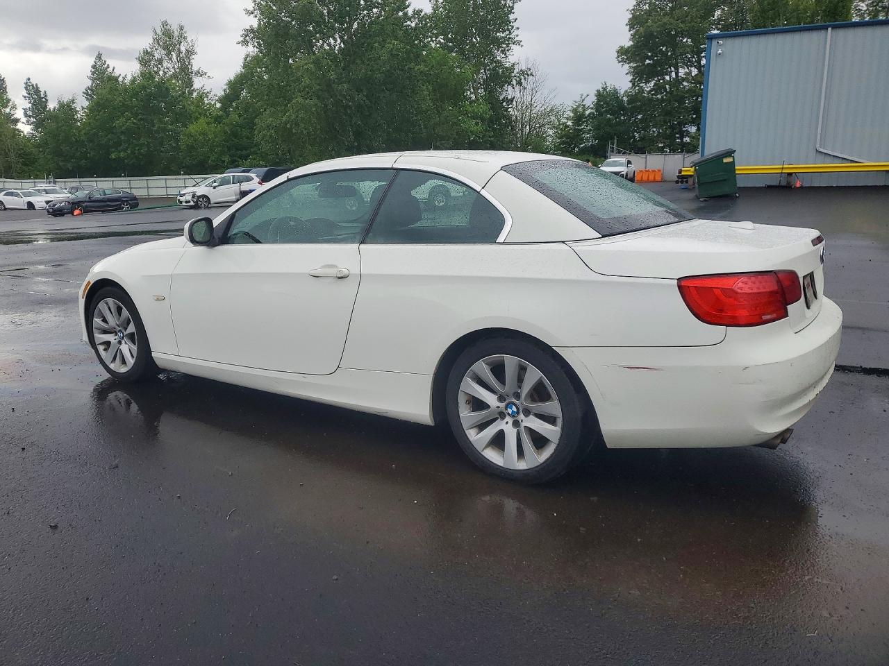 2011 Bmw 328 I Sulev White vin: WBADW7C51BE728087