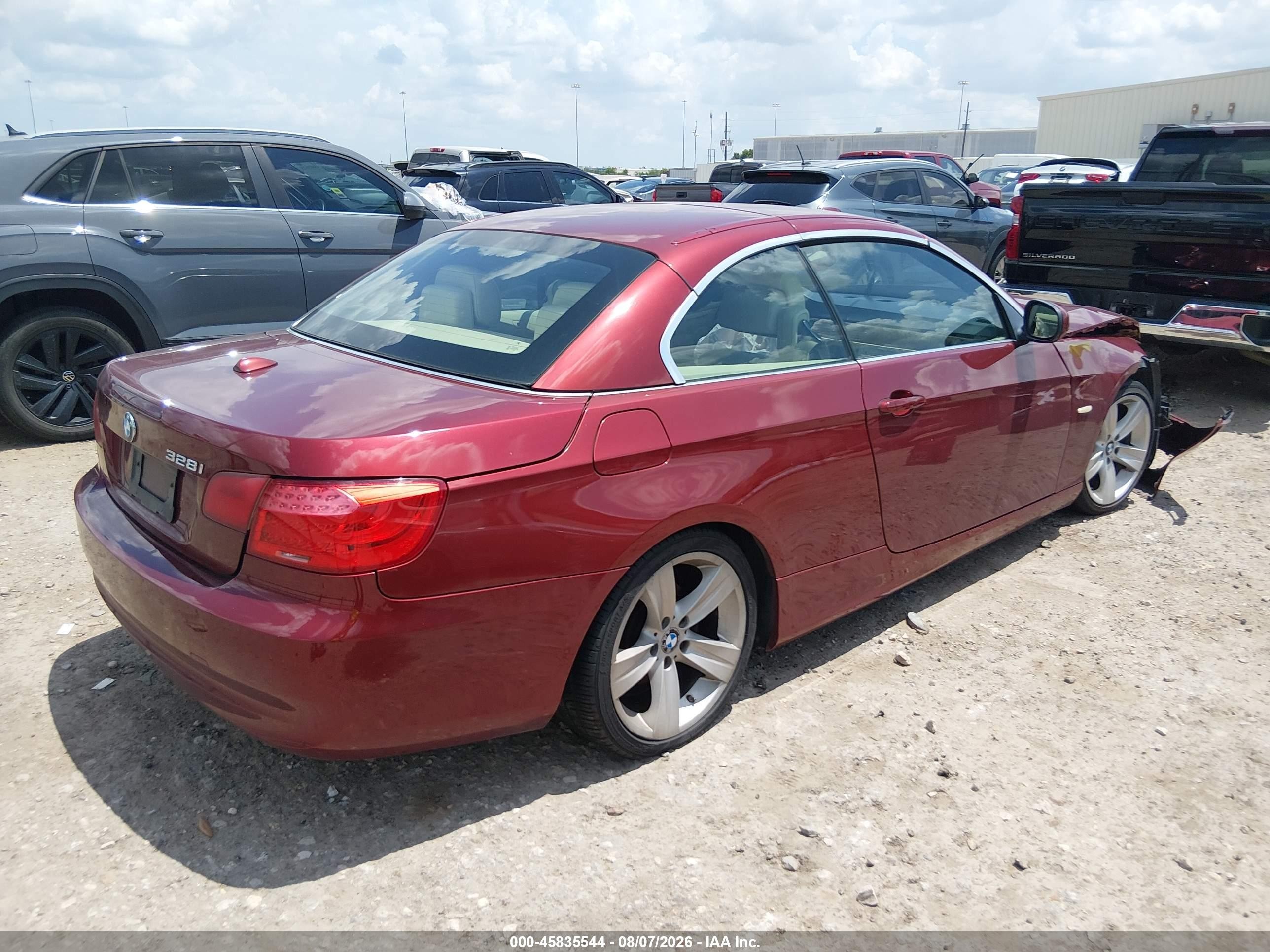 2011 Bmw 328i   Maroon vin: WBADW7C52BE443415