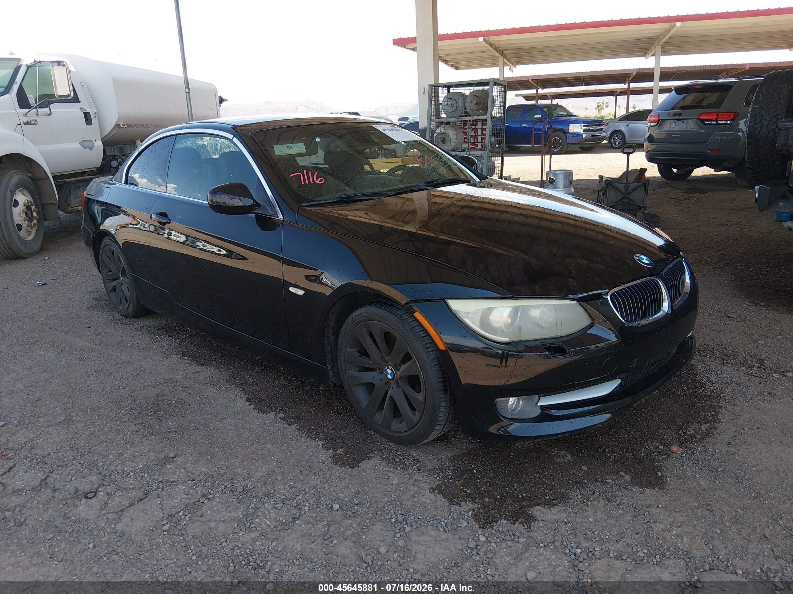 2011 Bmw 328i   Black vin: WBADW7C52BE727627