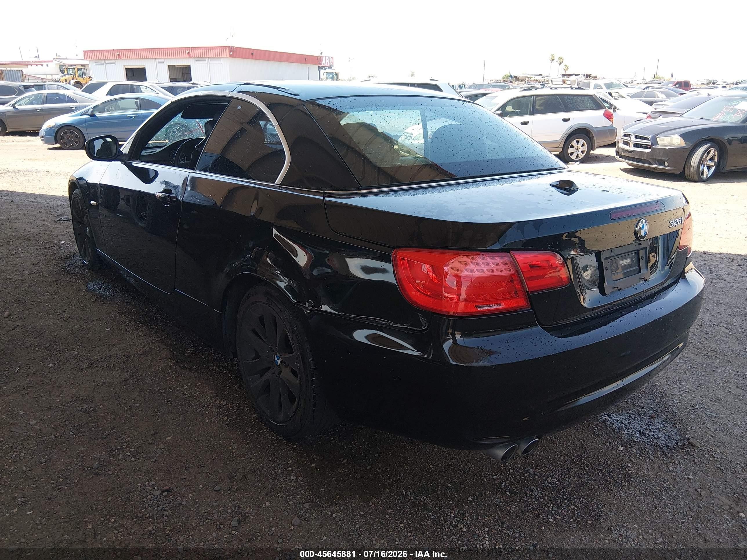 2011 Bmw 328i   Black vin: WBADW7C52BE727627