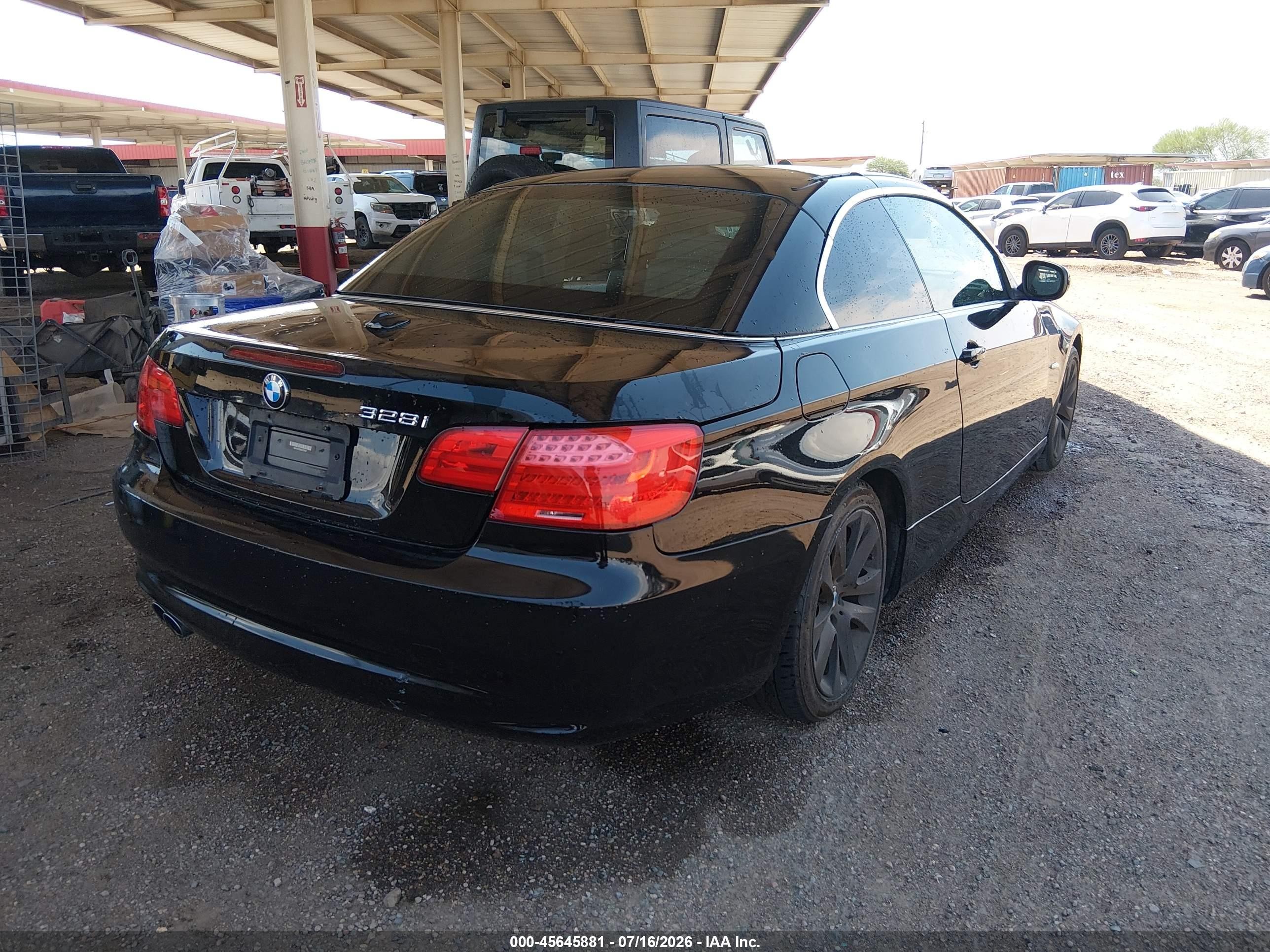 2011 Bmw 328i   Black vin: WBADW7C52BE727627