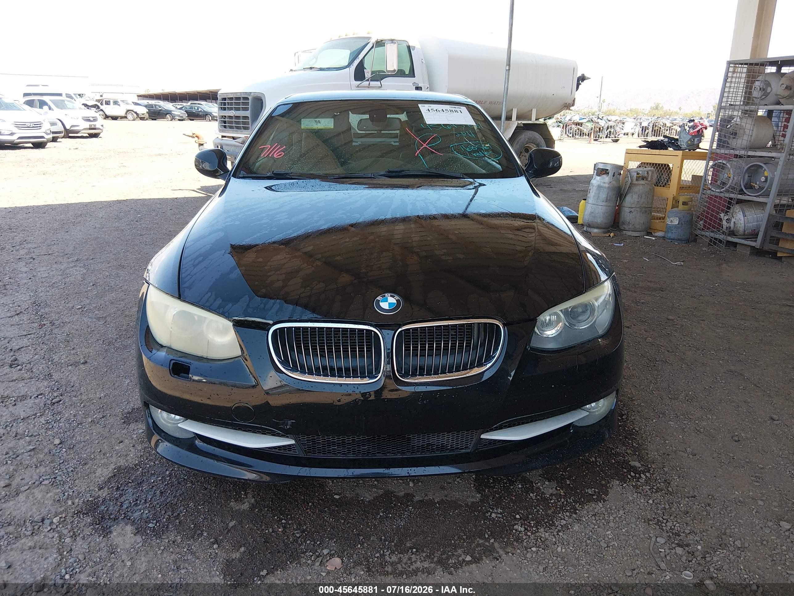 2011 Bmw 328i   Black vin: WBADW7C52BE727627
