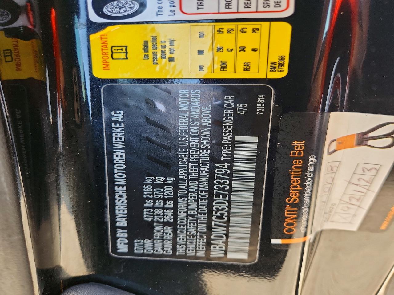 2013 Bmw 328 I Sulev Black vin: WBADW7C53DE733794