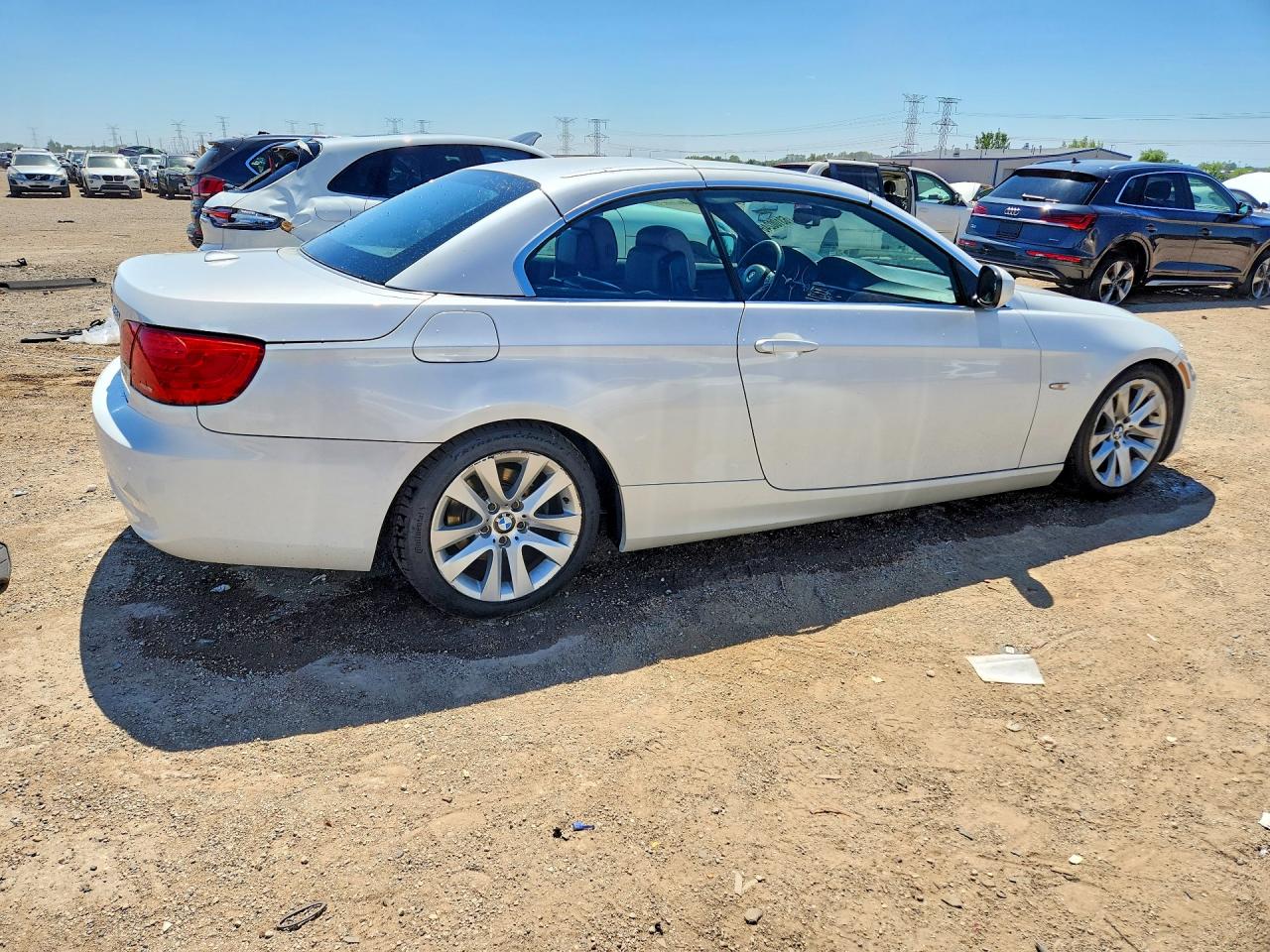 2012 Bmw 328 I Sulev Белый vin: WBADW7C54CE728327