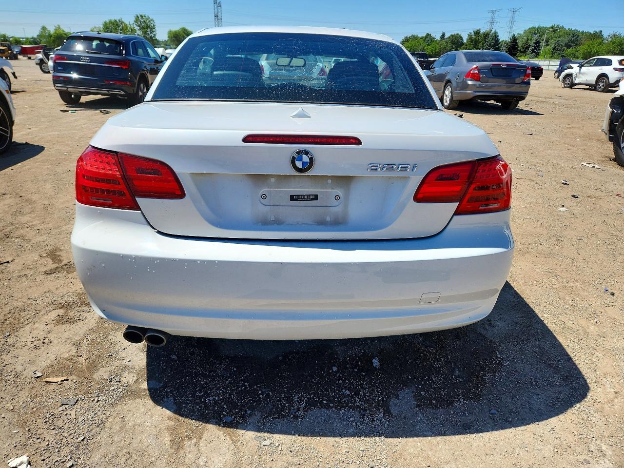2012 Bmw 328 I Sulev Белый vin: WBADW7C54CE728327
