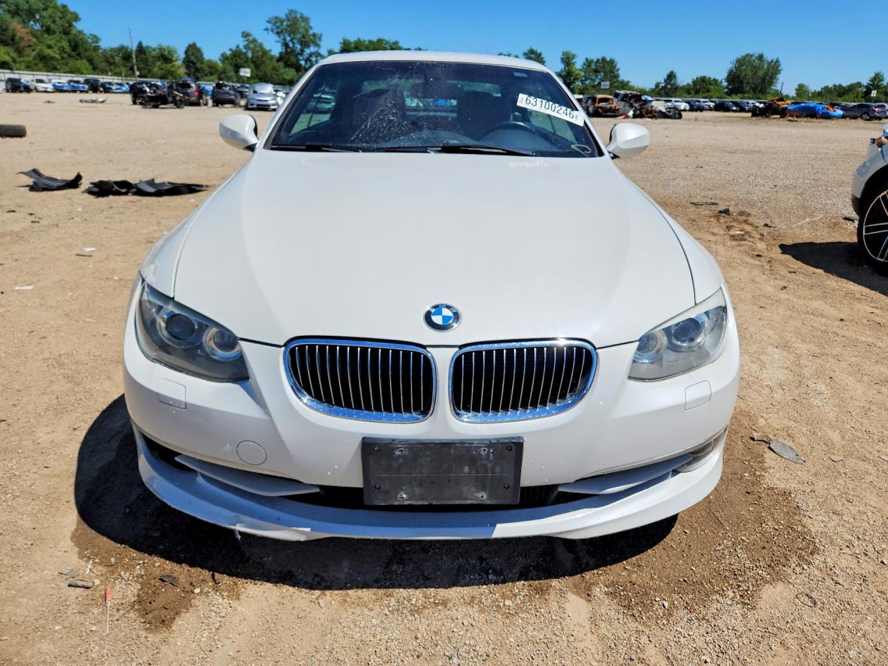 2012 Bmw 328 I Sulev Белый vin: WBADW7C54CE728327
