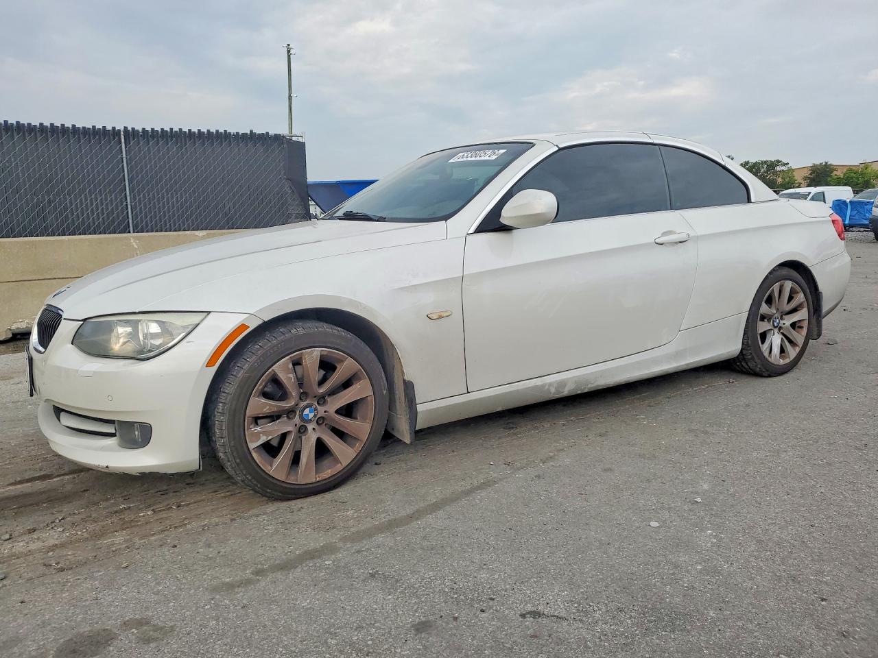 2011 Bmw 328 I Sulev White vin: WBADW7C57BE728174